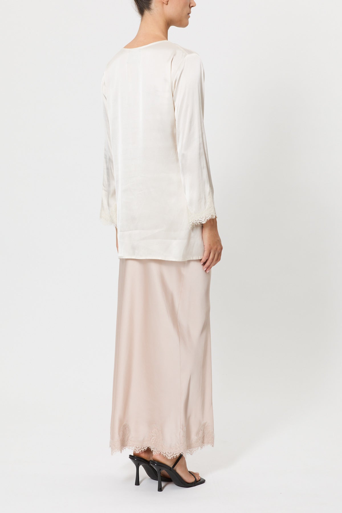 CAMICIA SERAFINO BRUNA CON PIZZO
