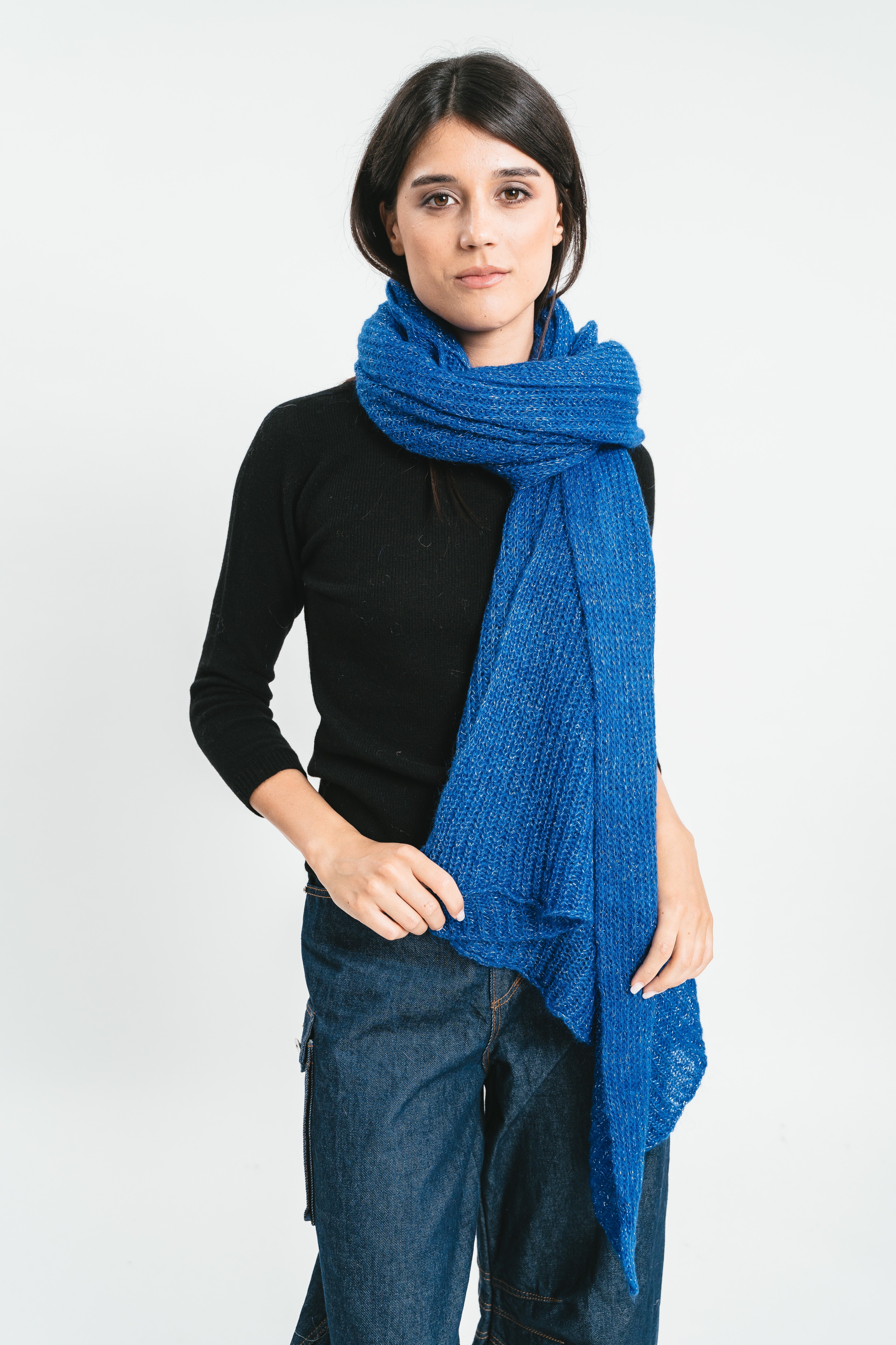 Sciarpa nuvola blu