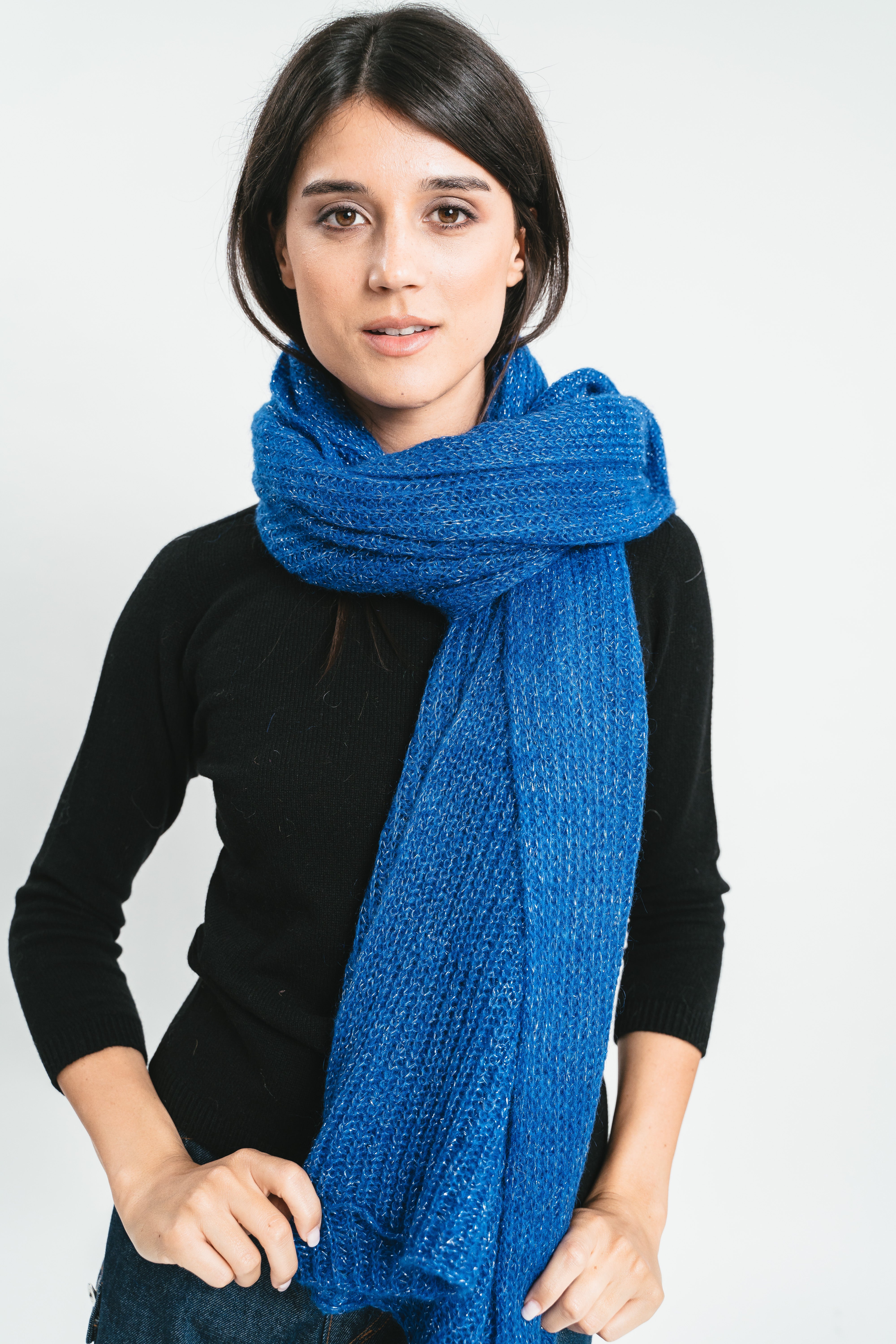 Sciarpa nuvola blu