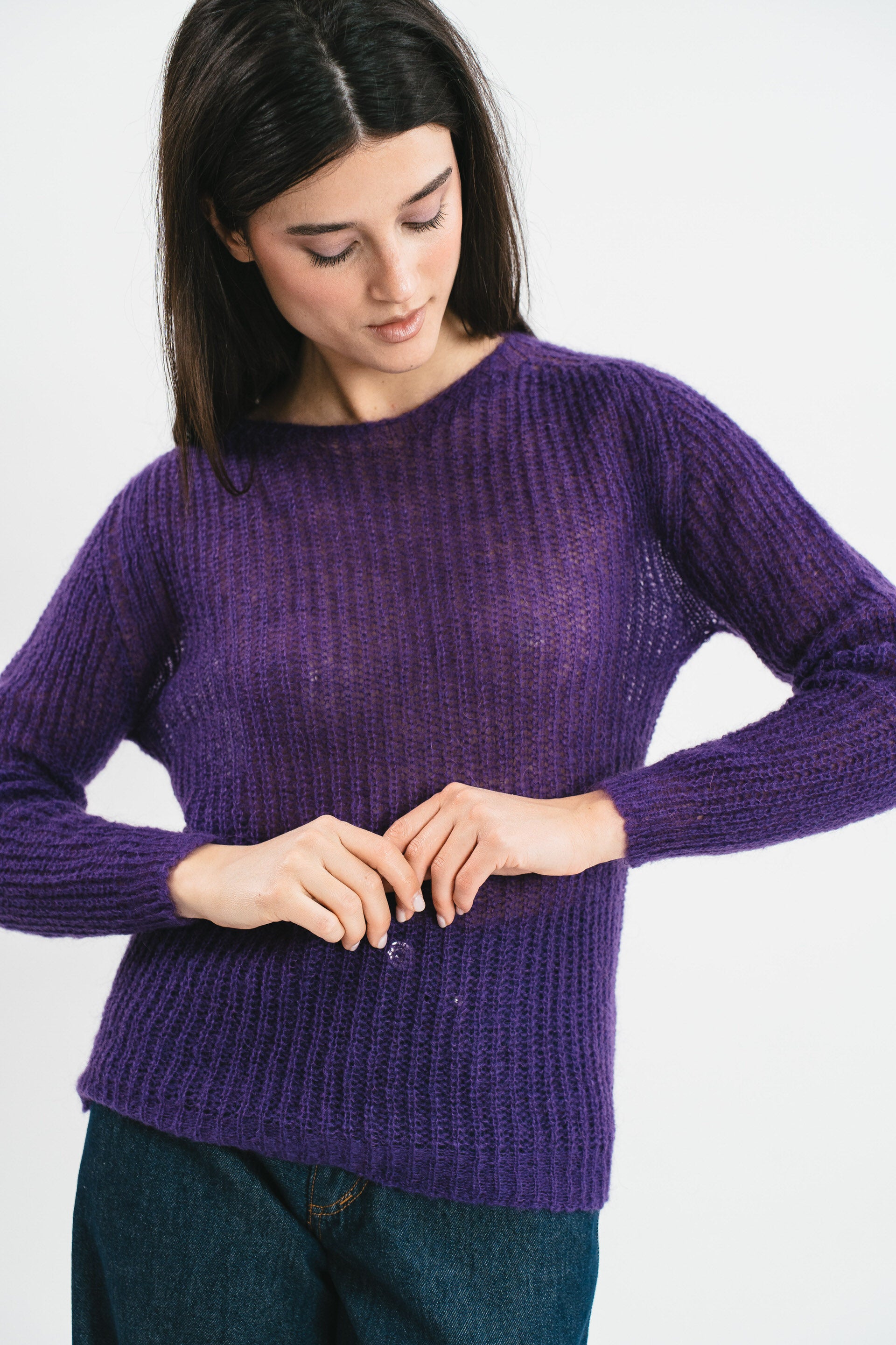 Maglia Nuvola viola Dettaglio