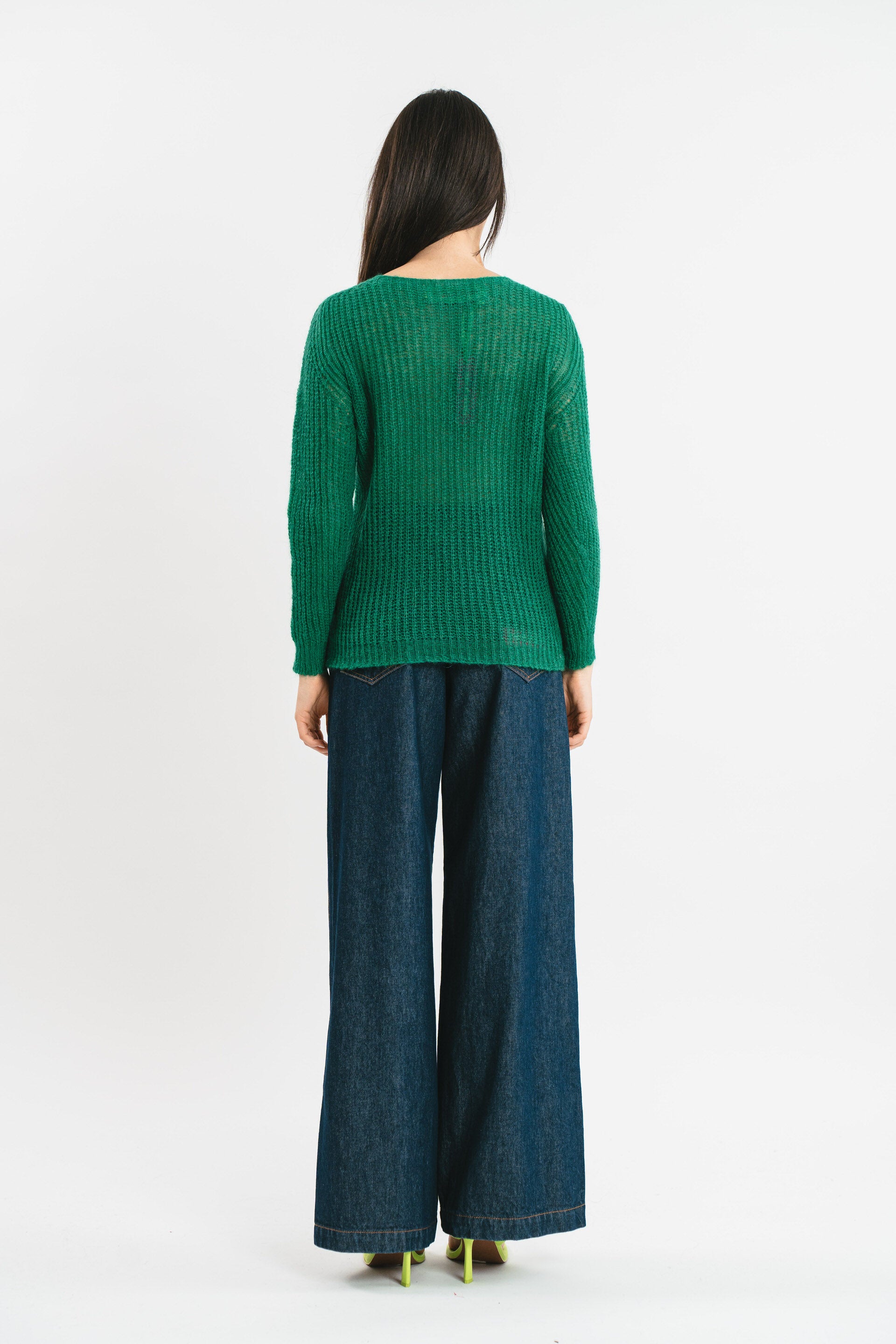 Maglia Nuvola verde bottiglia Posteriore