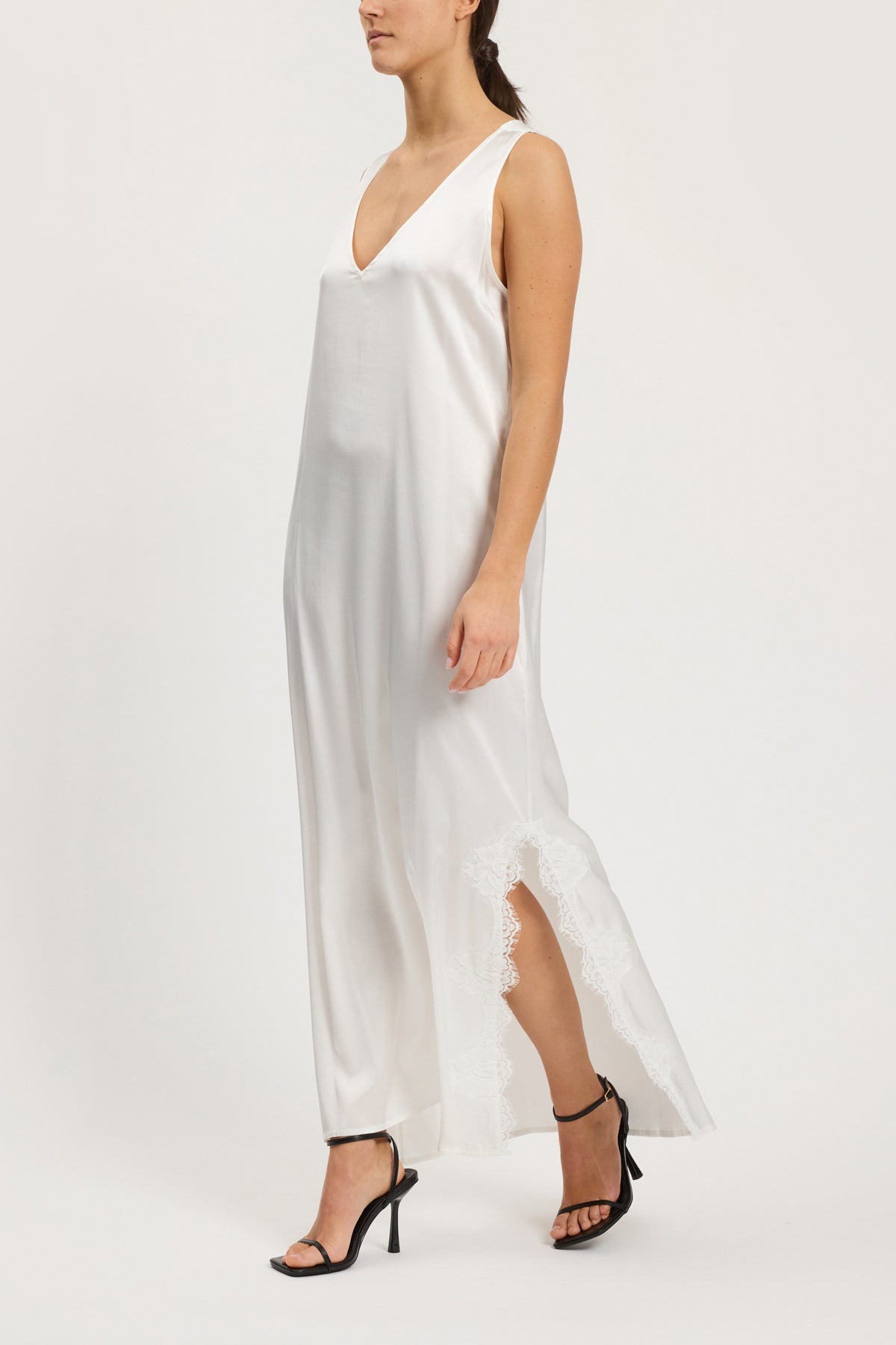 SLIP DRESS SCOLLO A V