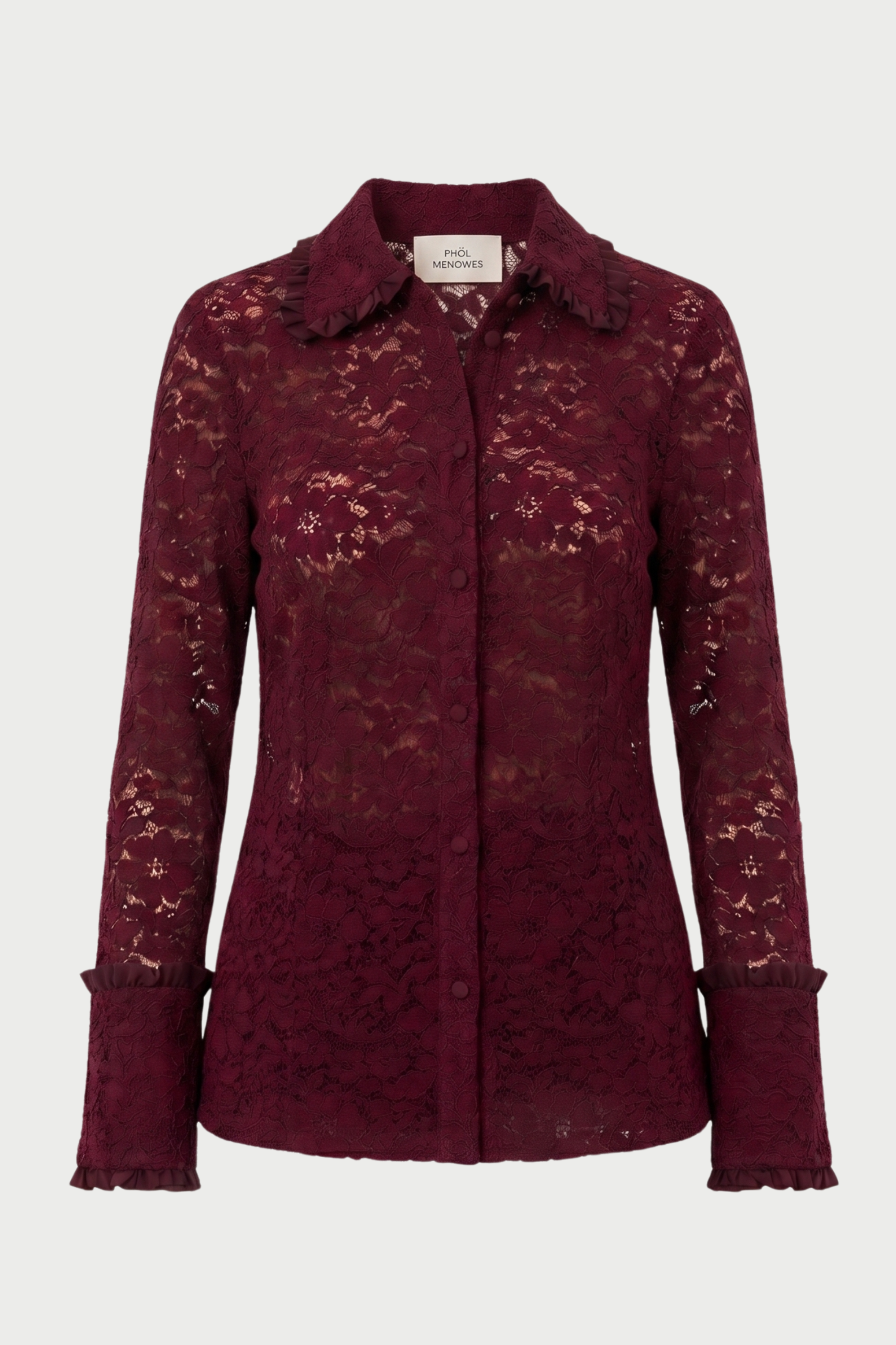 CAMICIA IN PIZZO SLIM