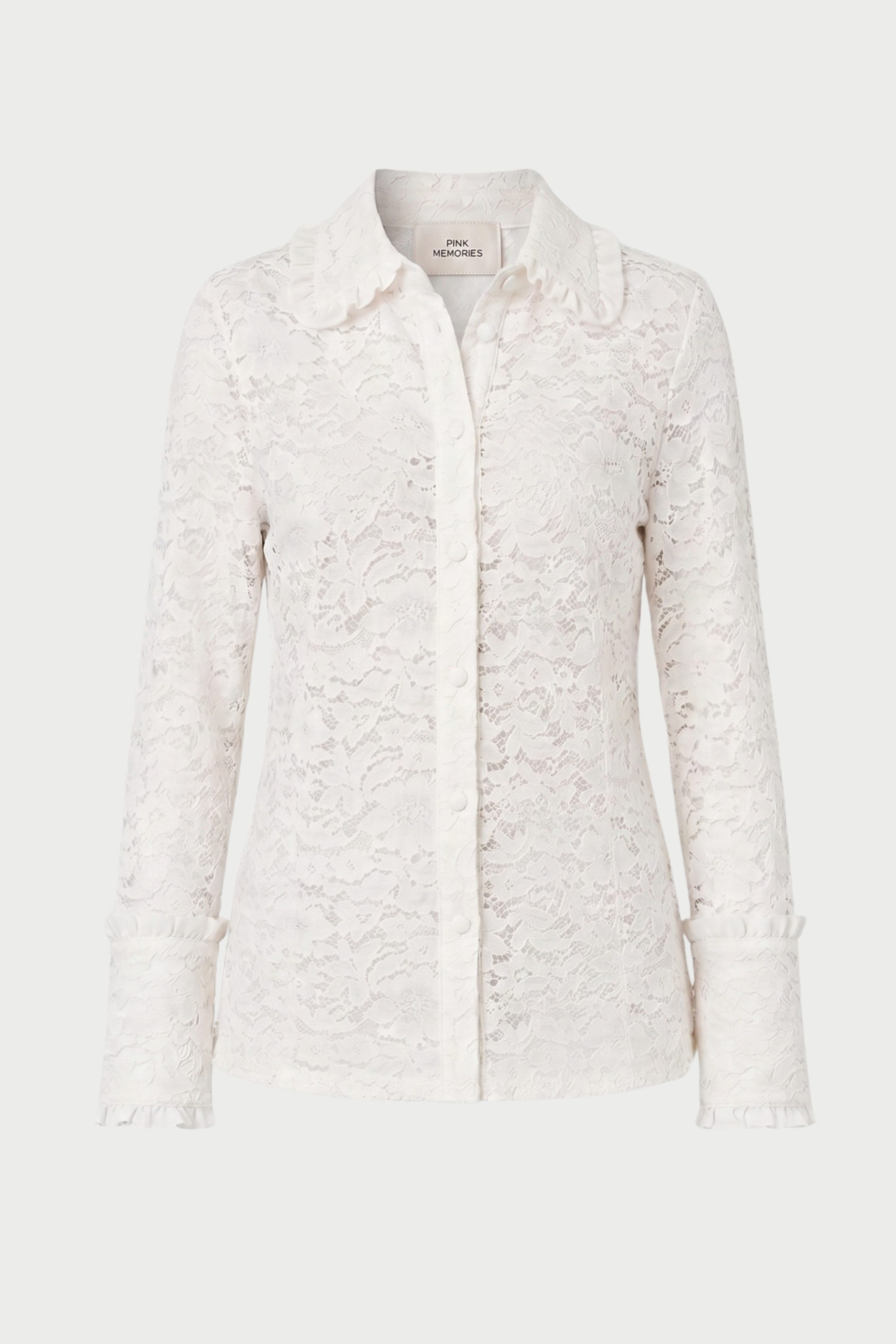 CAMICIA IN PIZZO SLIM