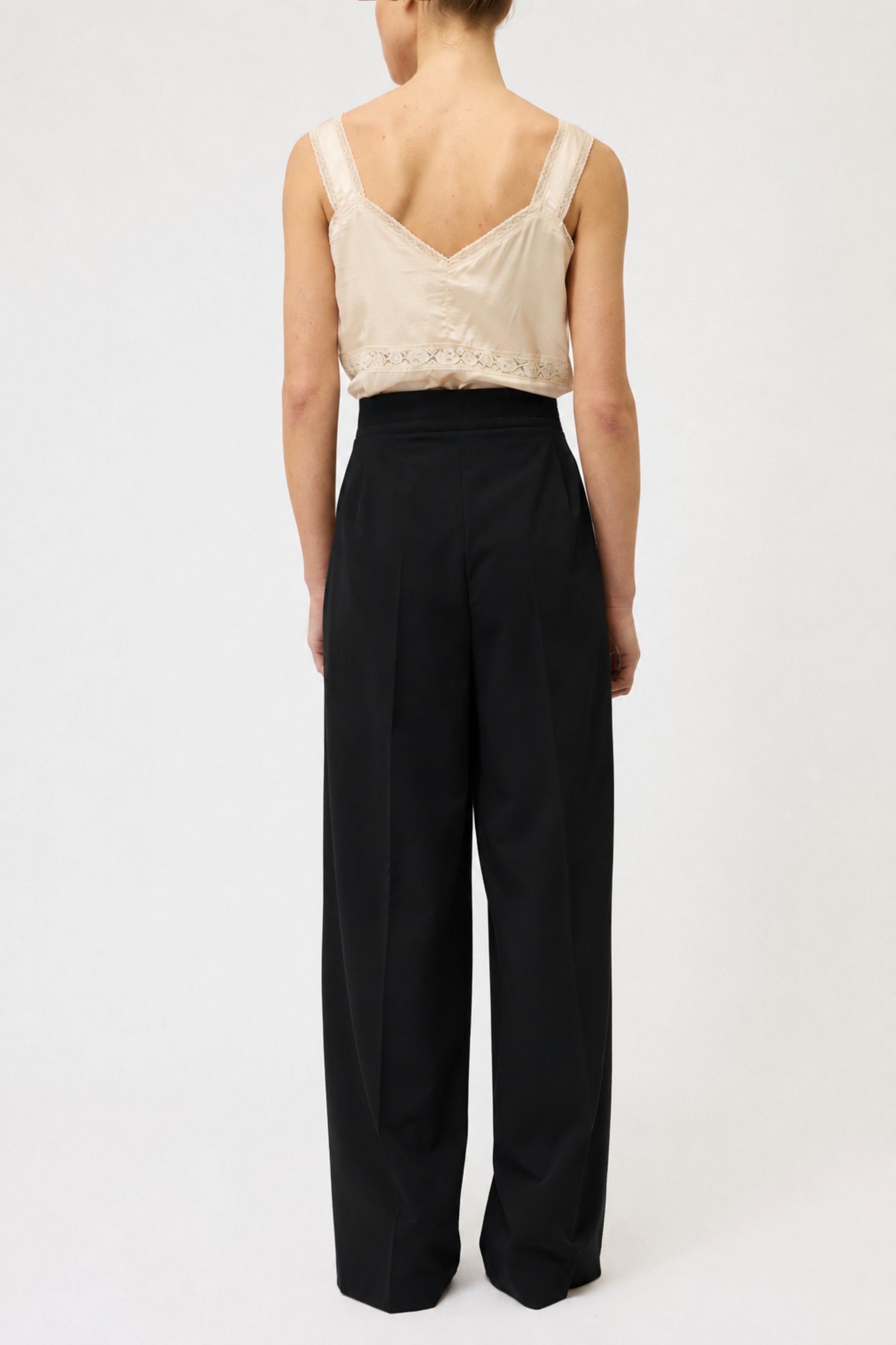 PANTALONE PALAZZO CON PIEGHE