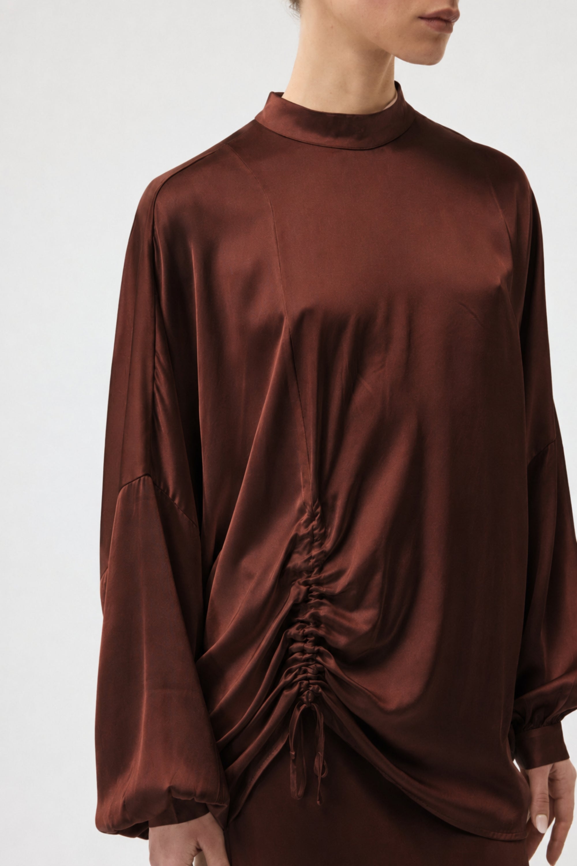 CAMICIA CON DRAPPEGGIO