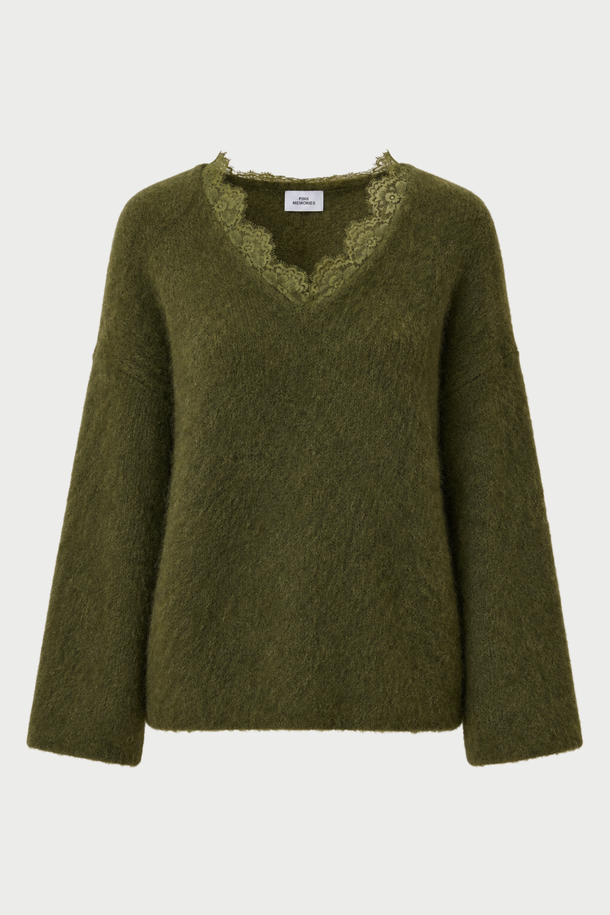 MAGLIA GARZATA SCOLLO A V CON PIZZO