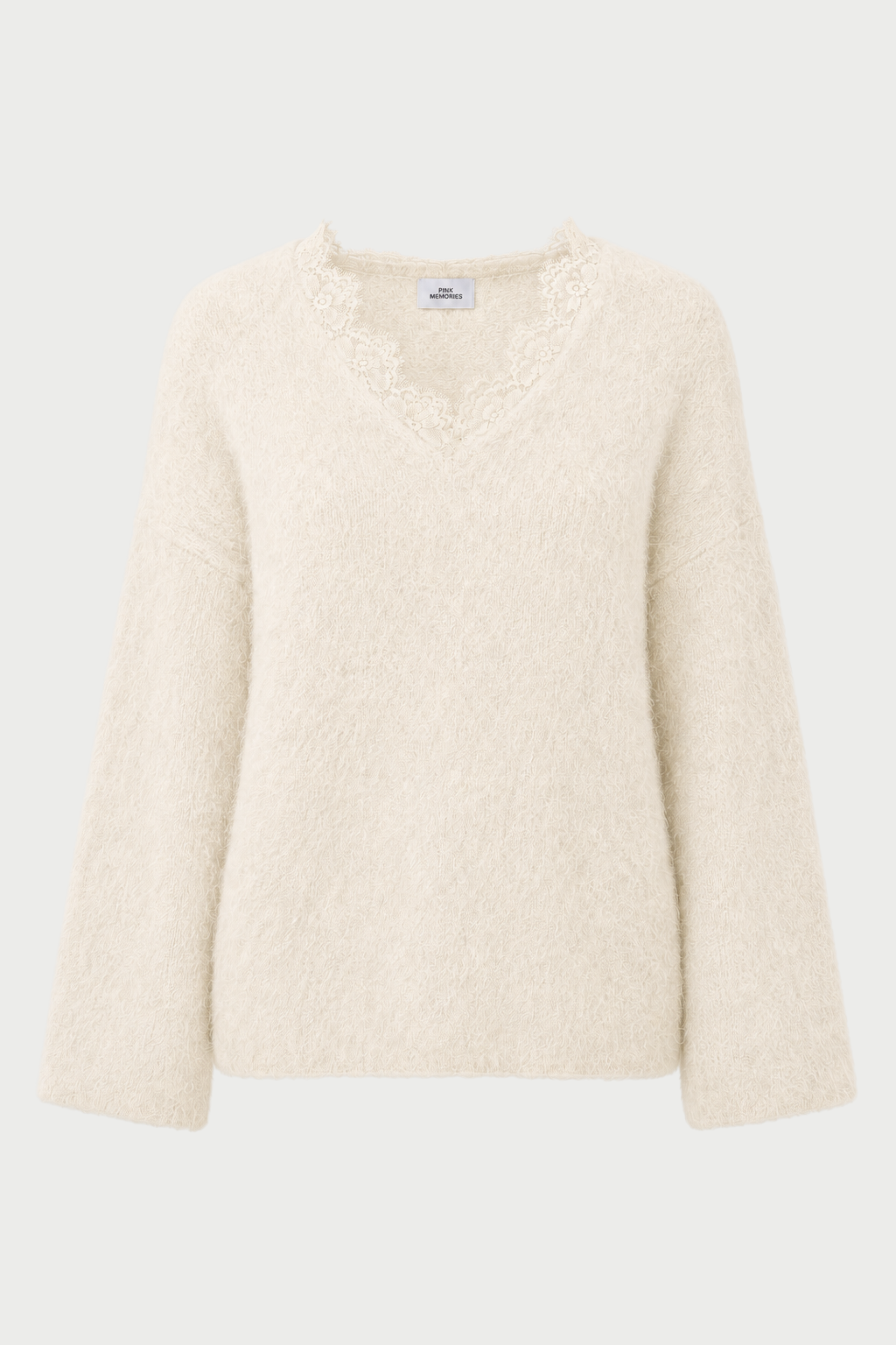 MAGLIA GARZATA SCOLLO A V CON PIZZO