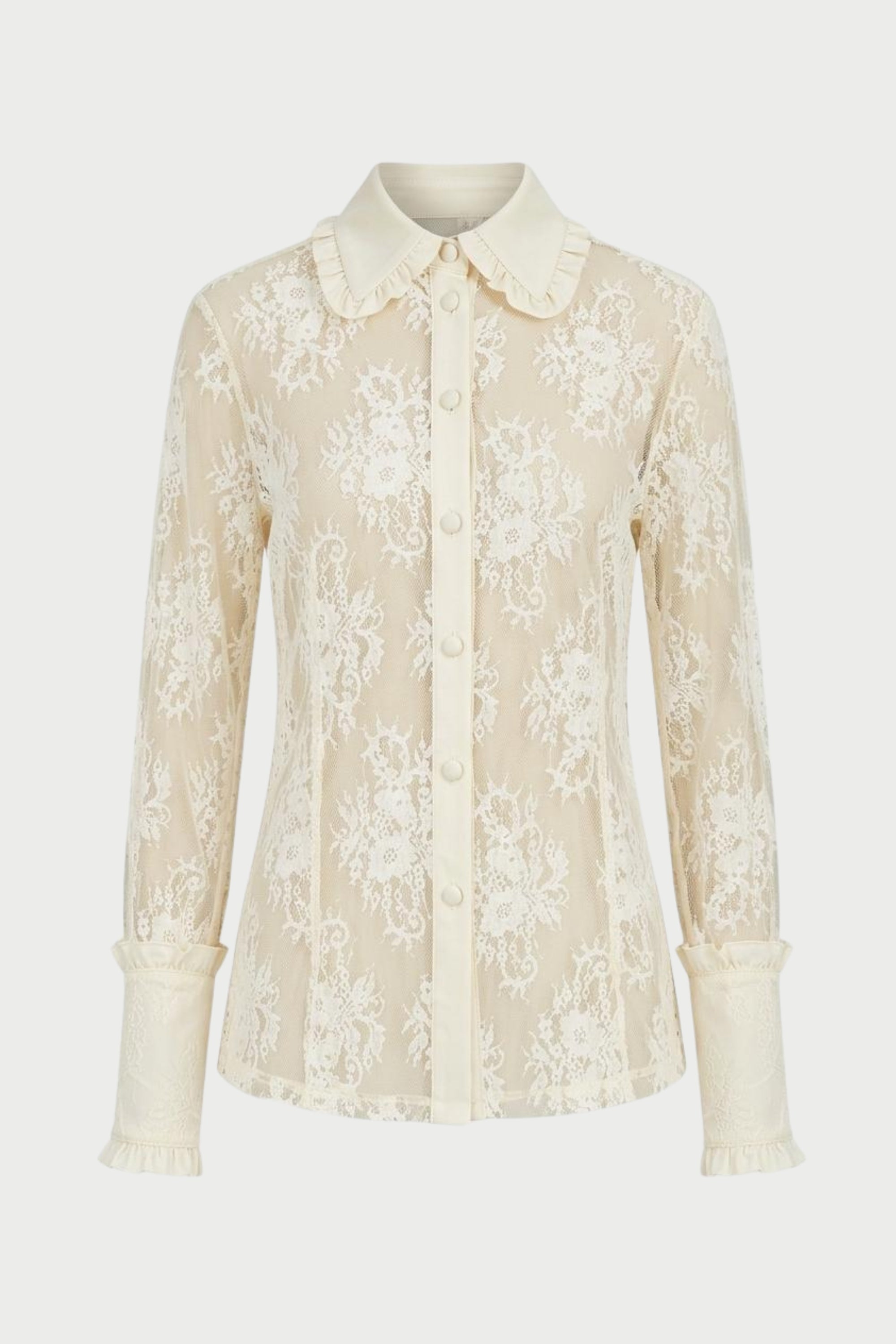 CAMICIA SLIM IN PIZZO LEGGERO