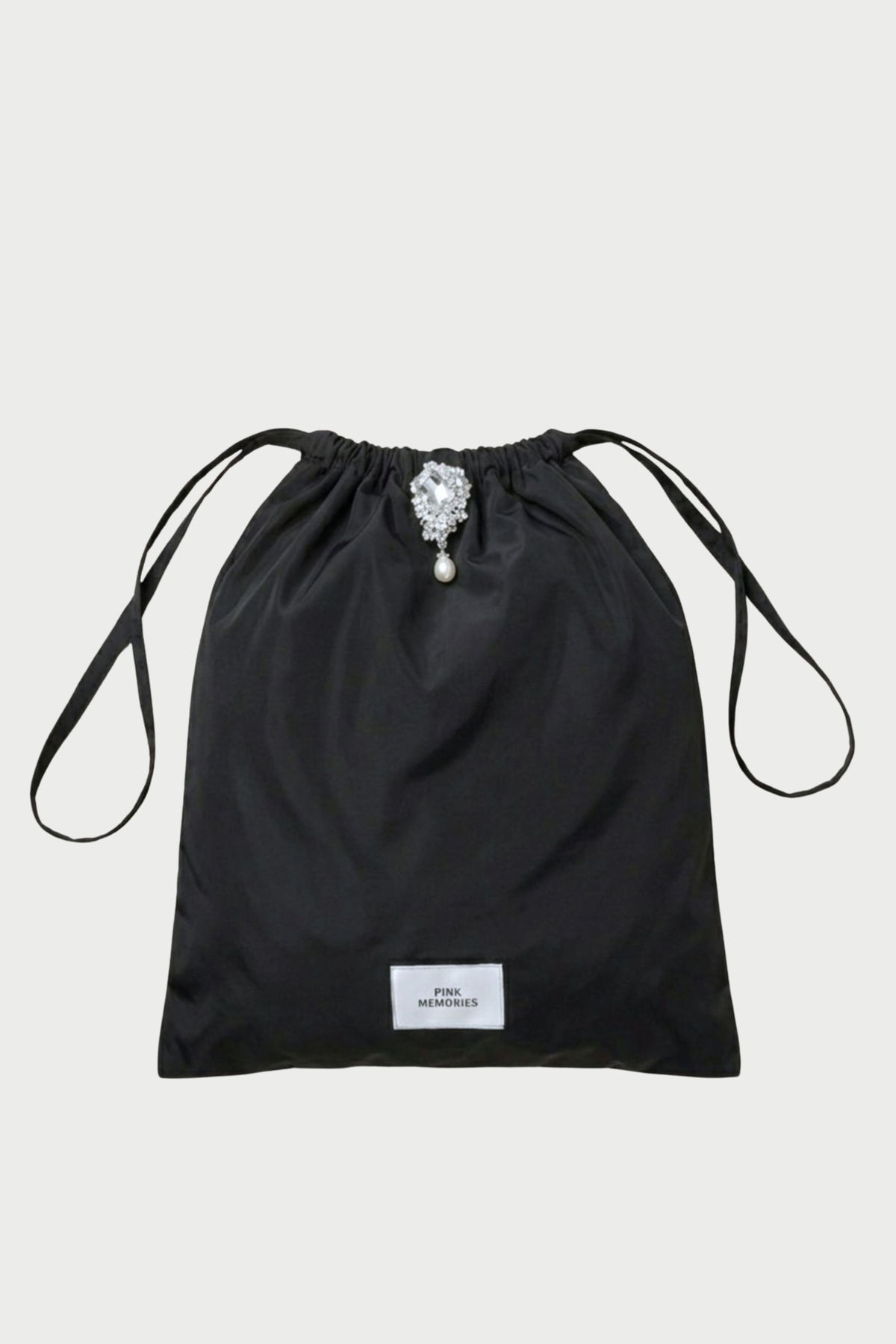 BORSA IMBOTTITA SOFT TOUCH CON SPILLA GIOIELLO