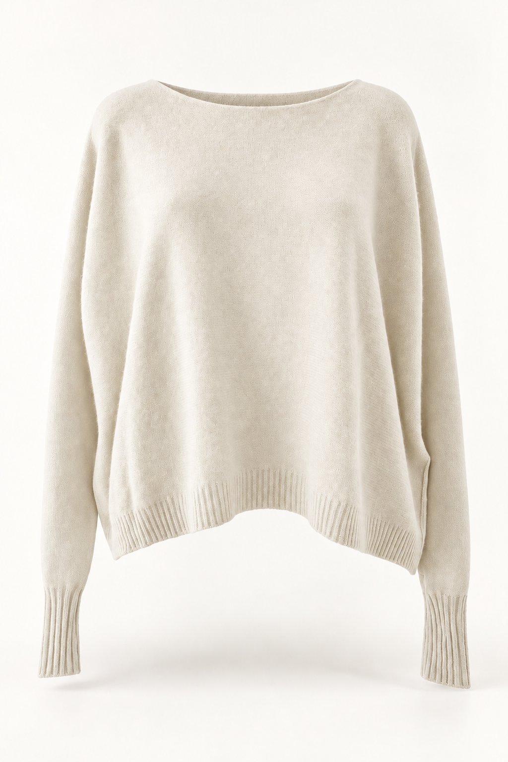 MAGLIA OVER CASHMERE SCOLLO BARCA