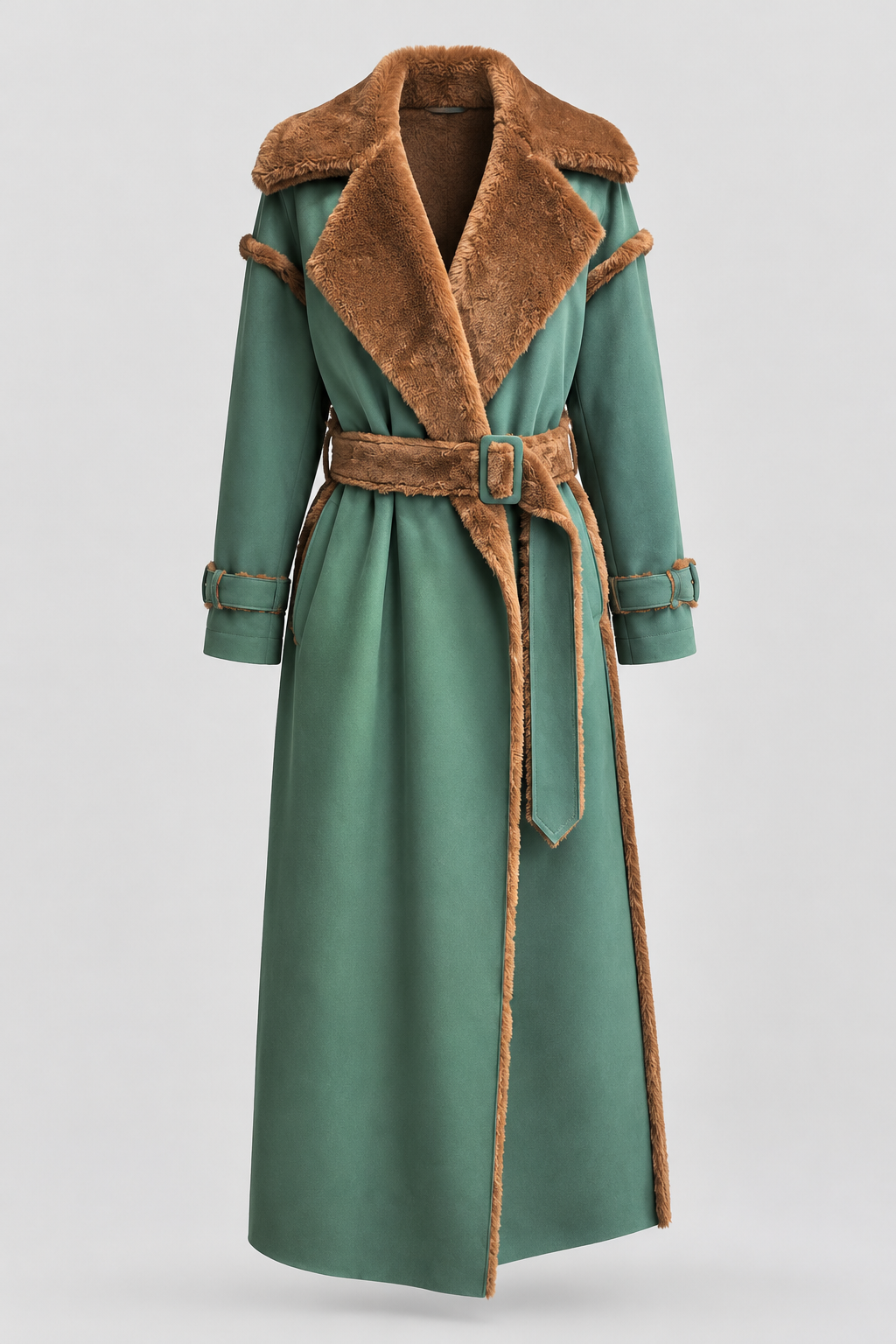 CAPPOTTO ECO-SHERALING LUNGO