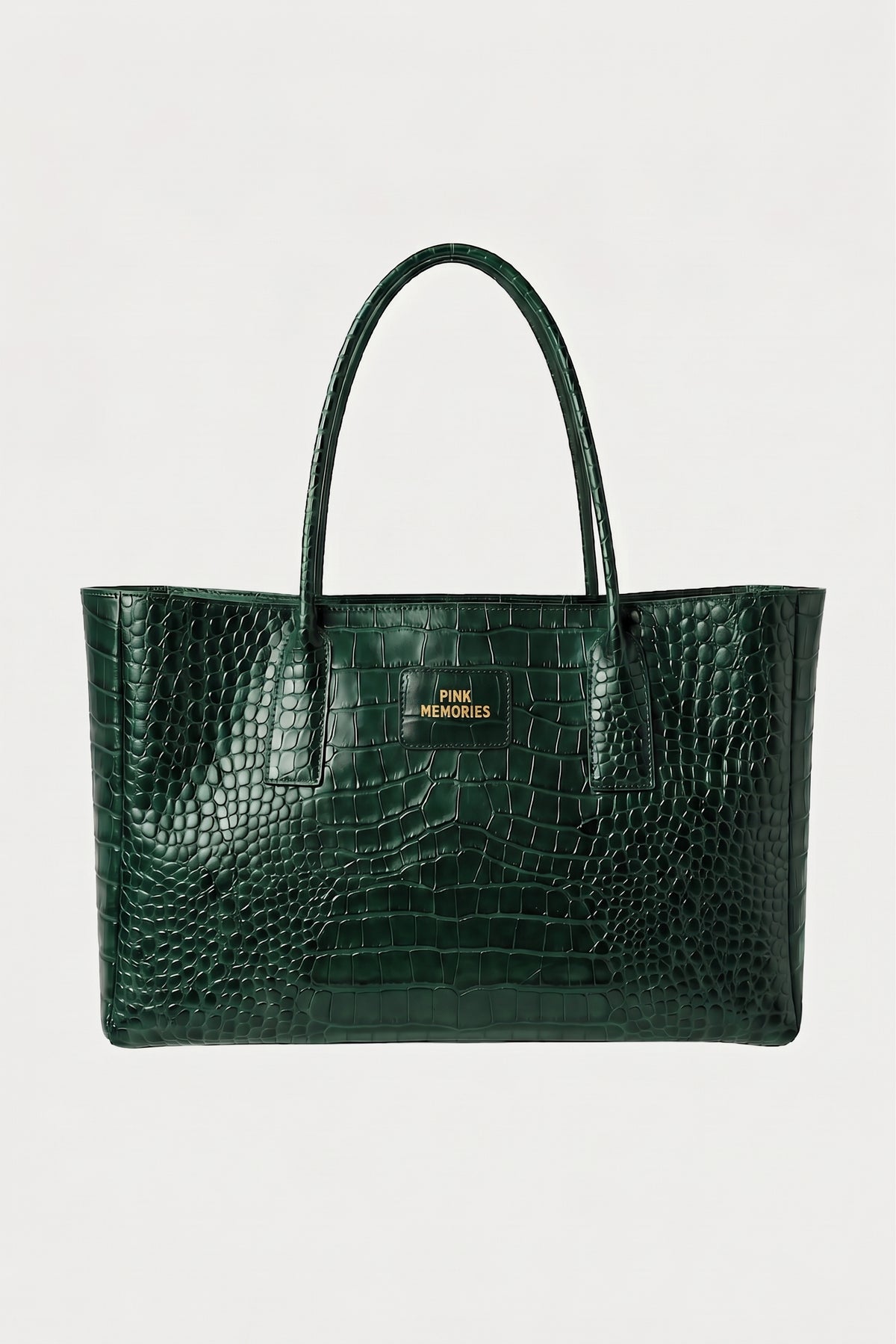 BORSA SHOPPING BAG IN PELLE STAMPA COCCO