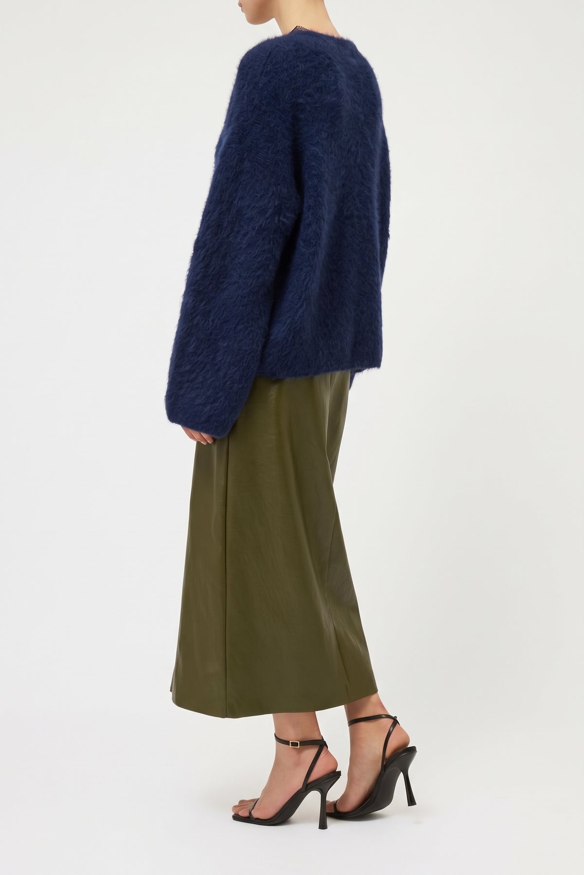 MAGLIA GARZATA IN ALPACA CON PIZZO