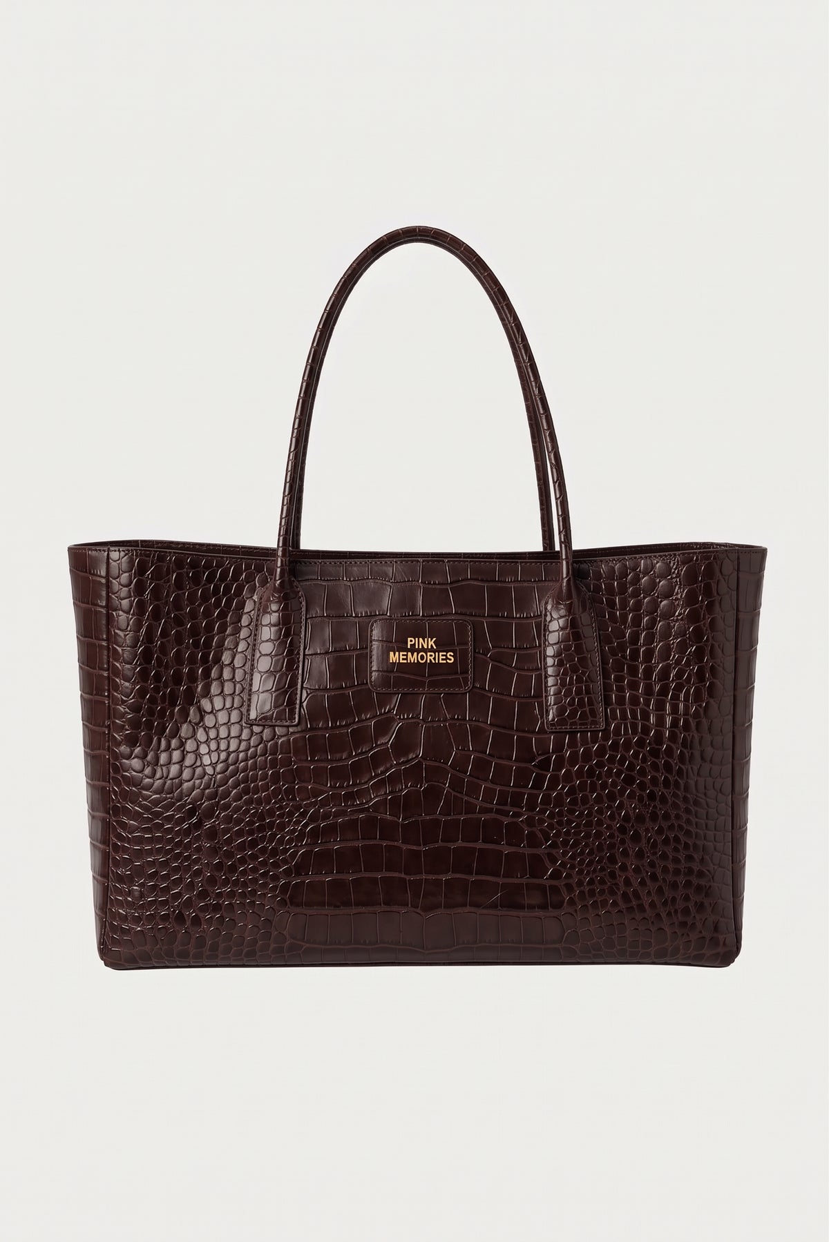 BORSA SHOPPING BAG IN PELLE STAMPA COCCO