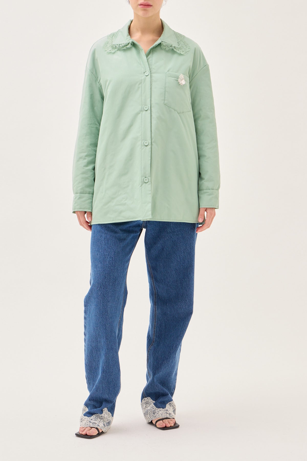 CAMICIA 50 GRAMMI CON SPILLA GIOIELLO