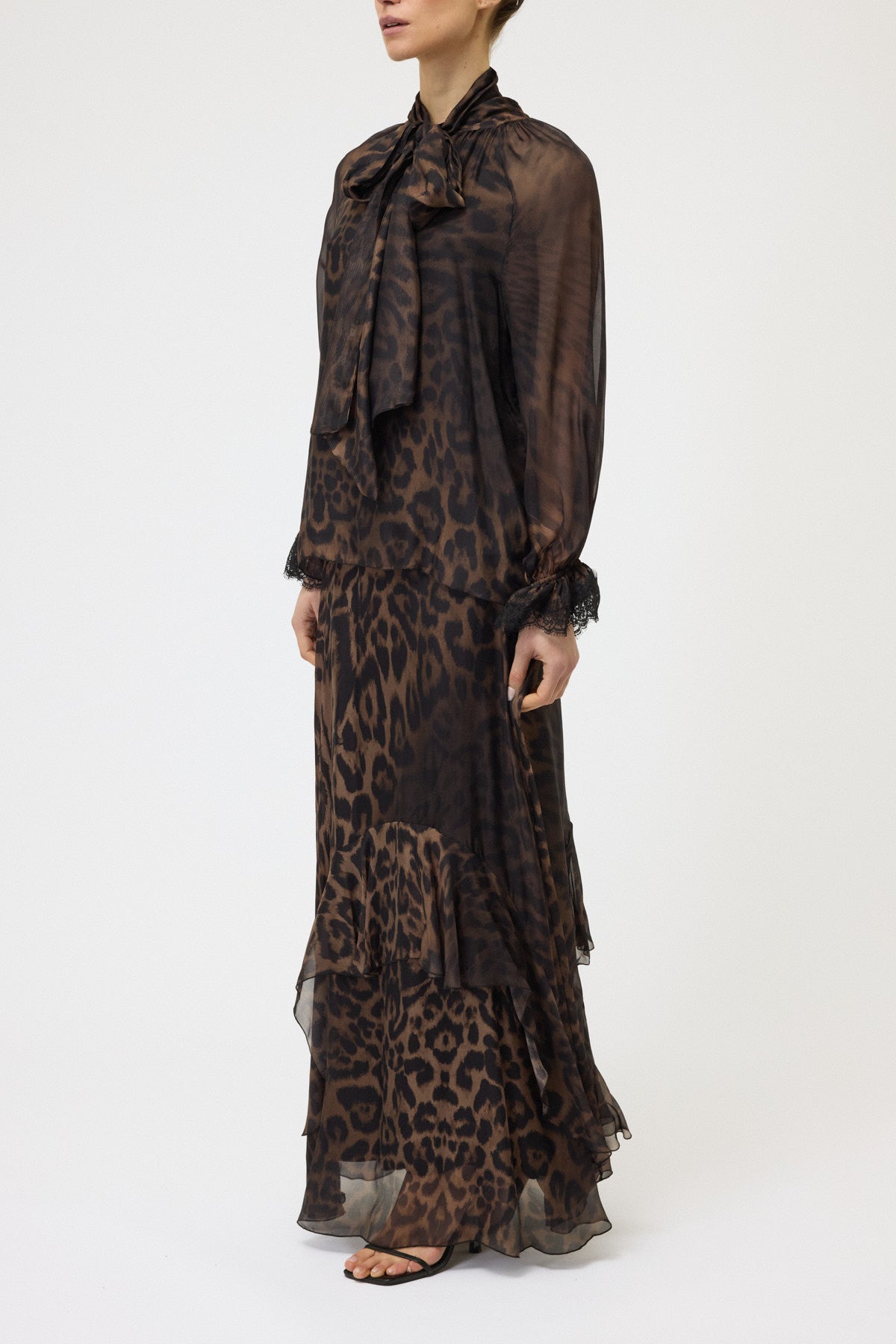 CAMICIA STAMPATA CON PIZZO