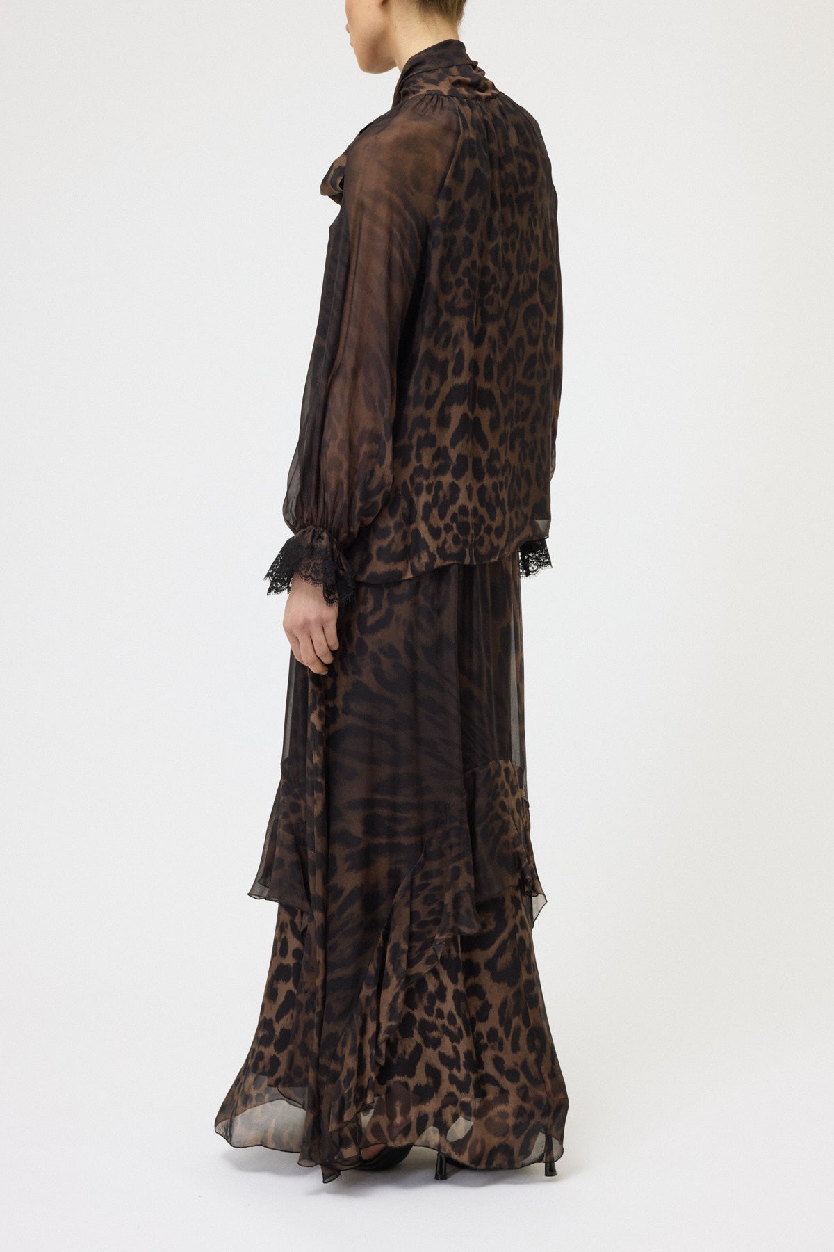 CAMICIA STAMPATA CON PIZZO