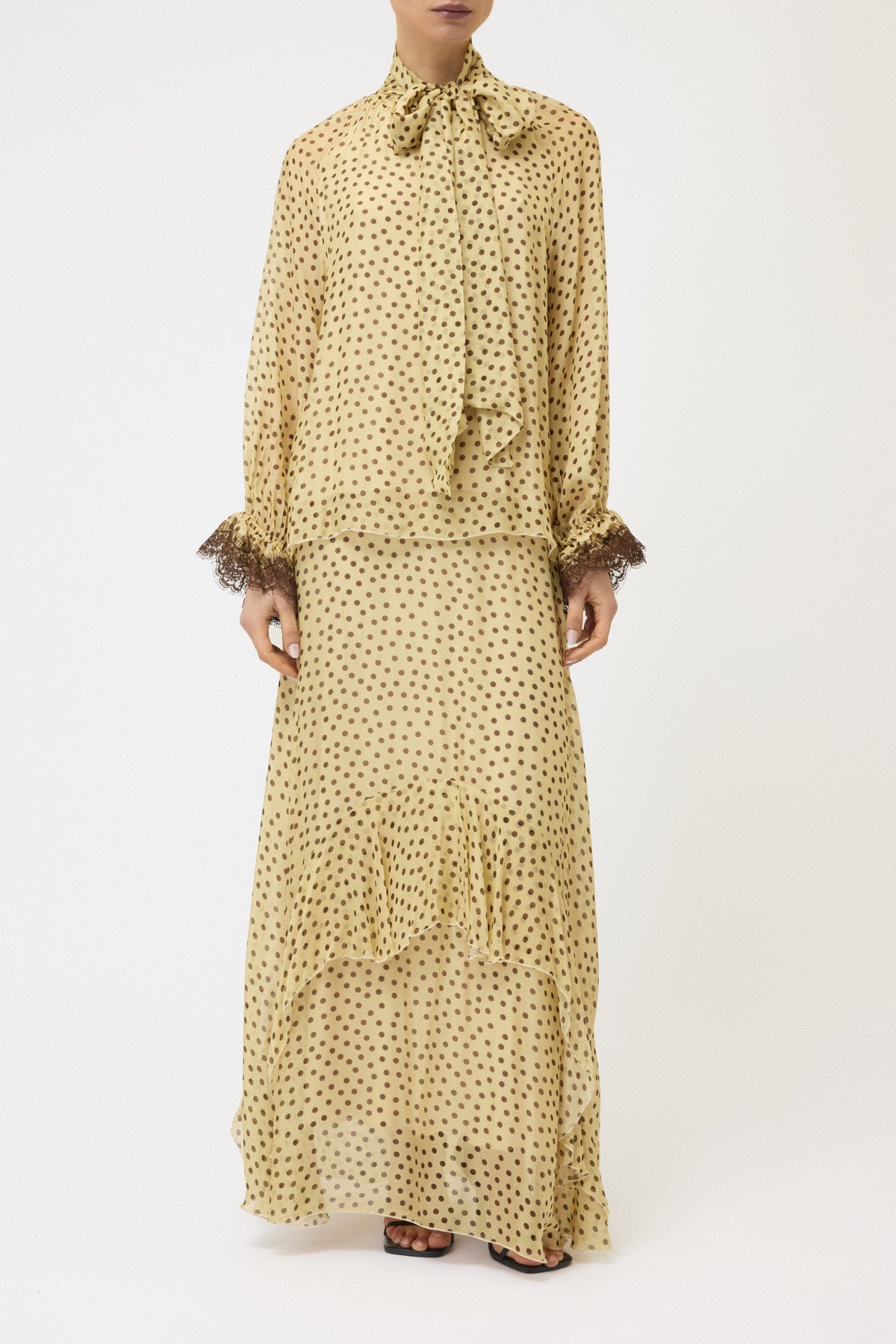 CAMICIA STAMPATA CON PIZZO