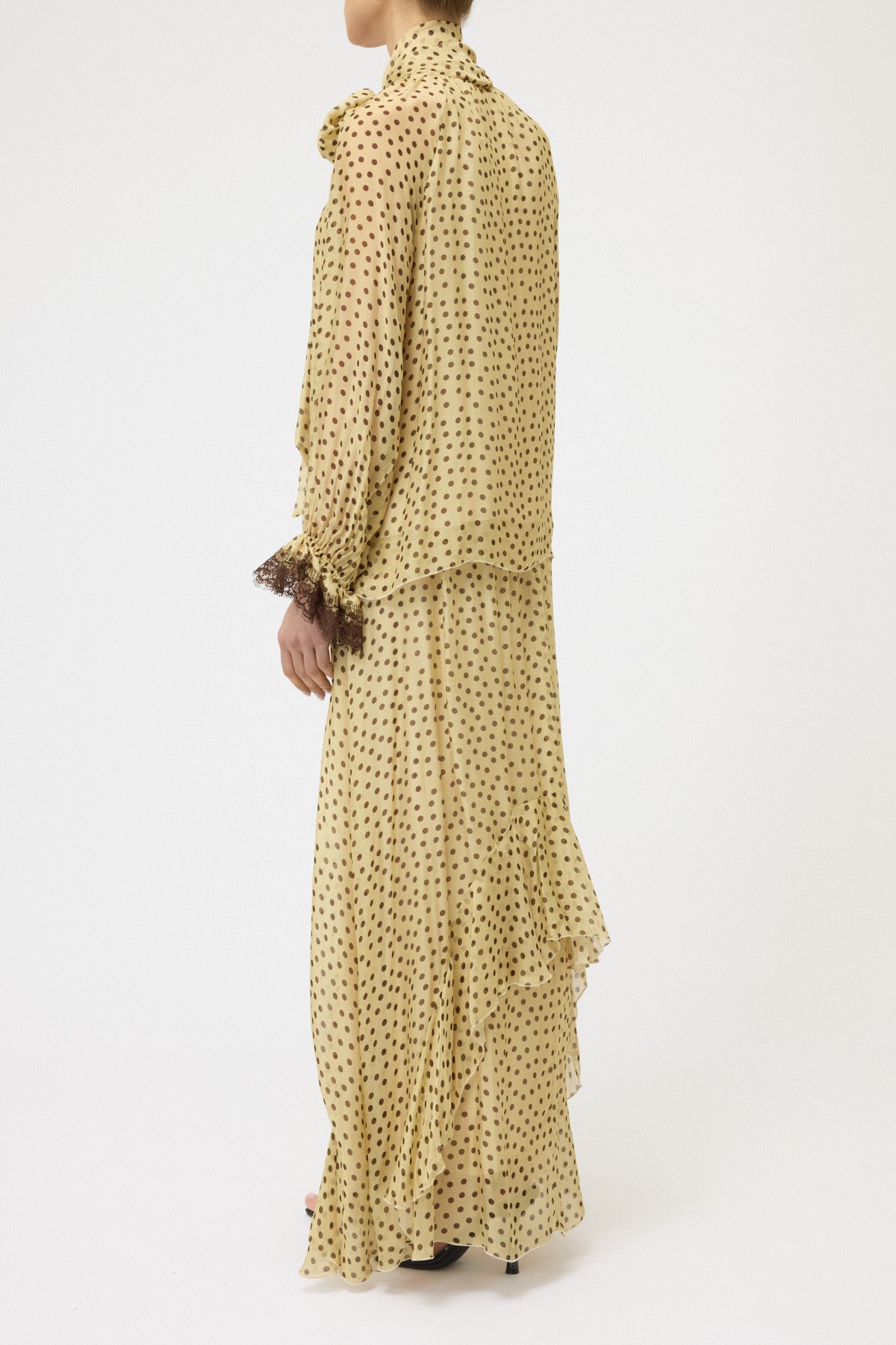 CAMICIA STAMPATA CON PIZZO