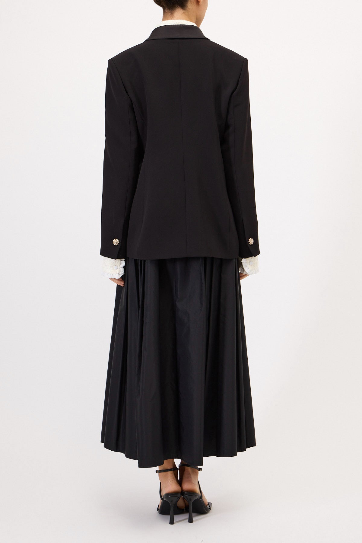 GIACCA BLAZER DOPPIOPETTO CON BOTTONI GIOIELLO (PRE-ORDER)