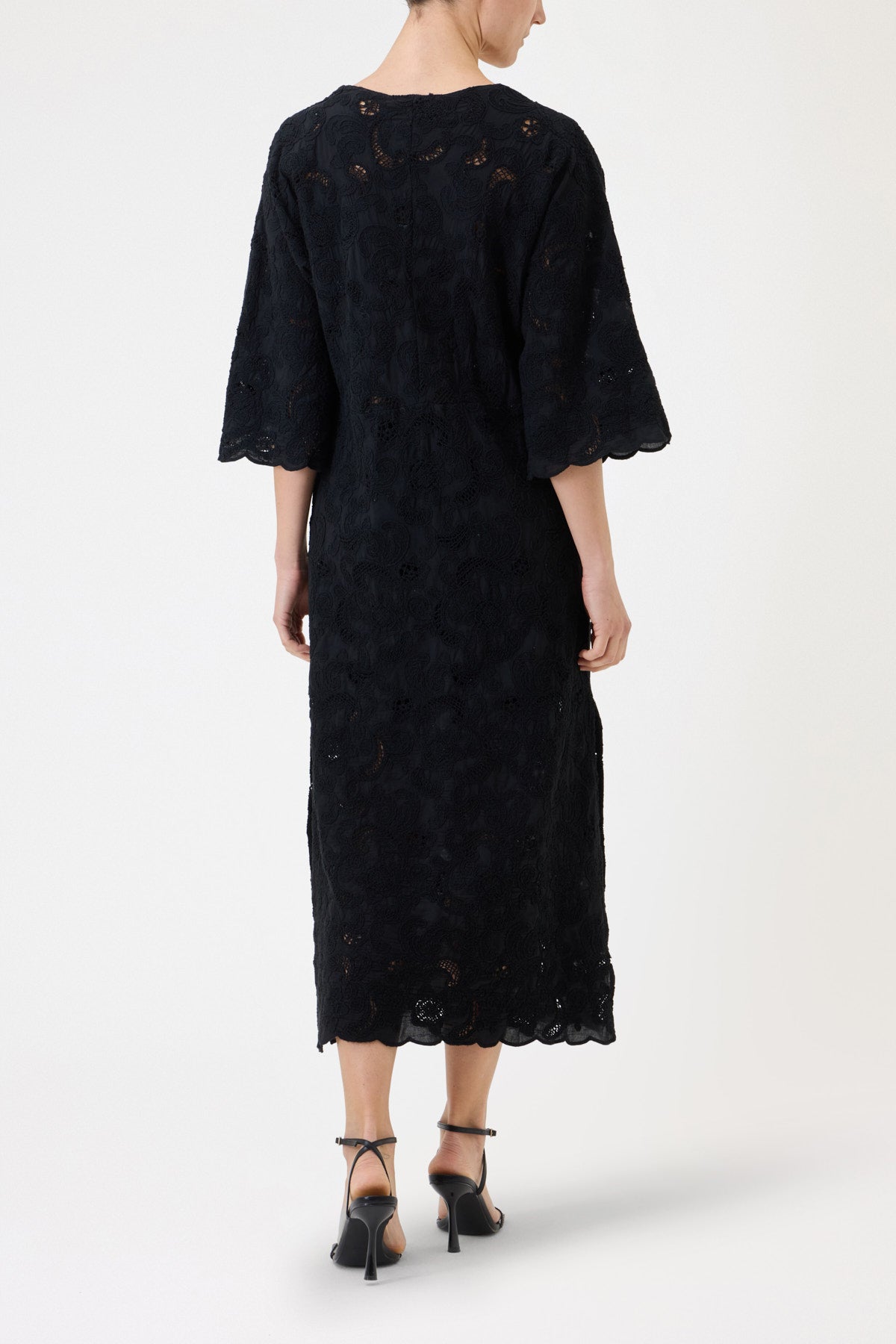 EMBROIDERED MUSLIN DRESS