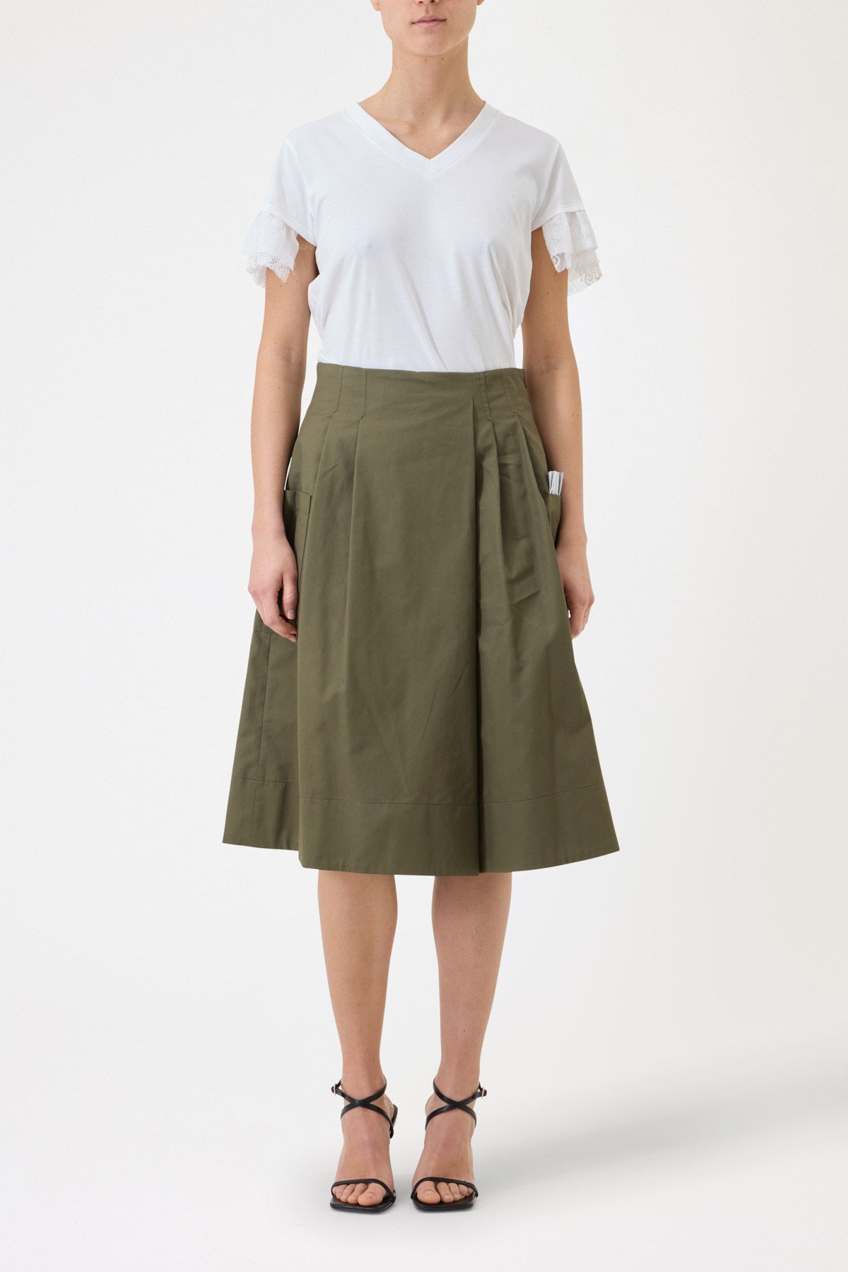 GABARDINE TROUSERSKIRT