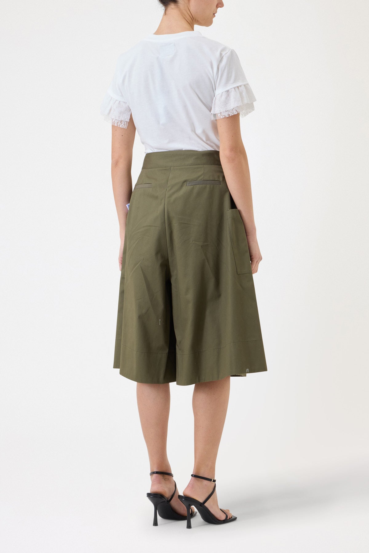 GABARDINE TROUSERSKIRT