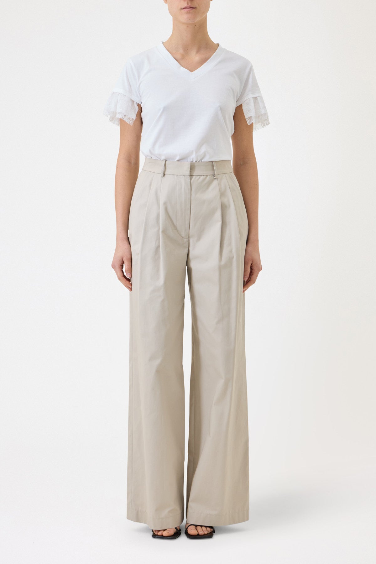 GABARDINE TROUSERS
