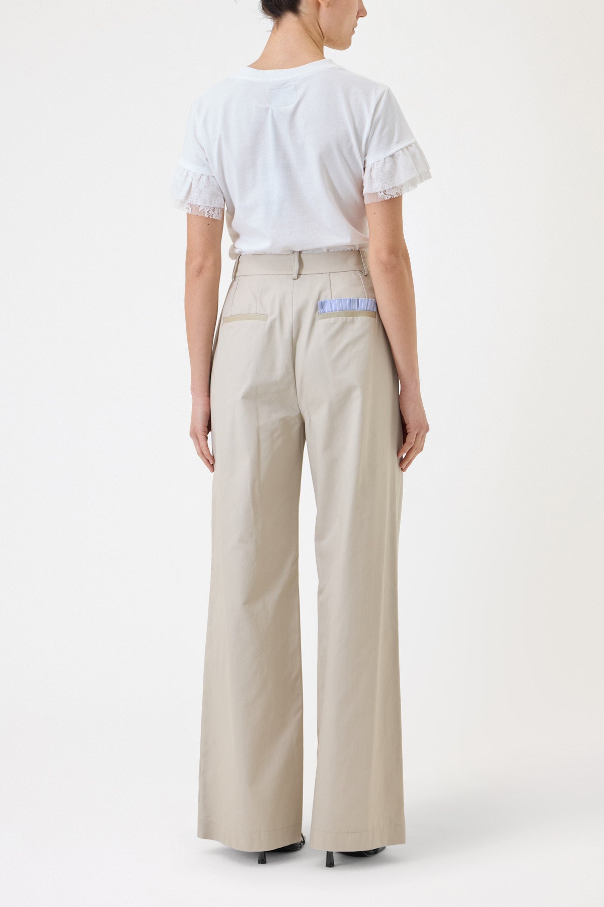 GABARDINE TROUSERS