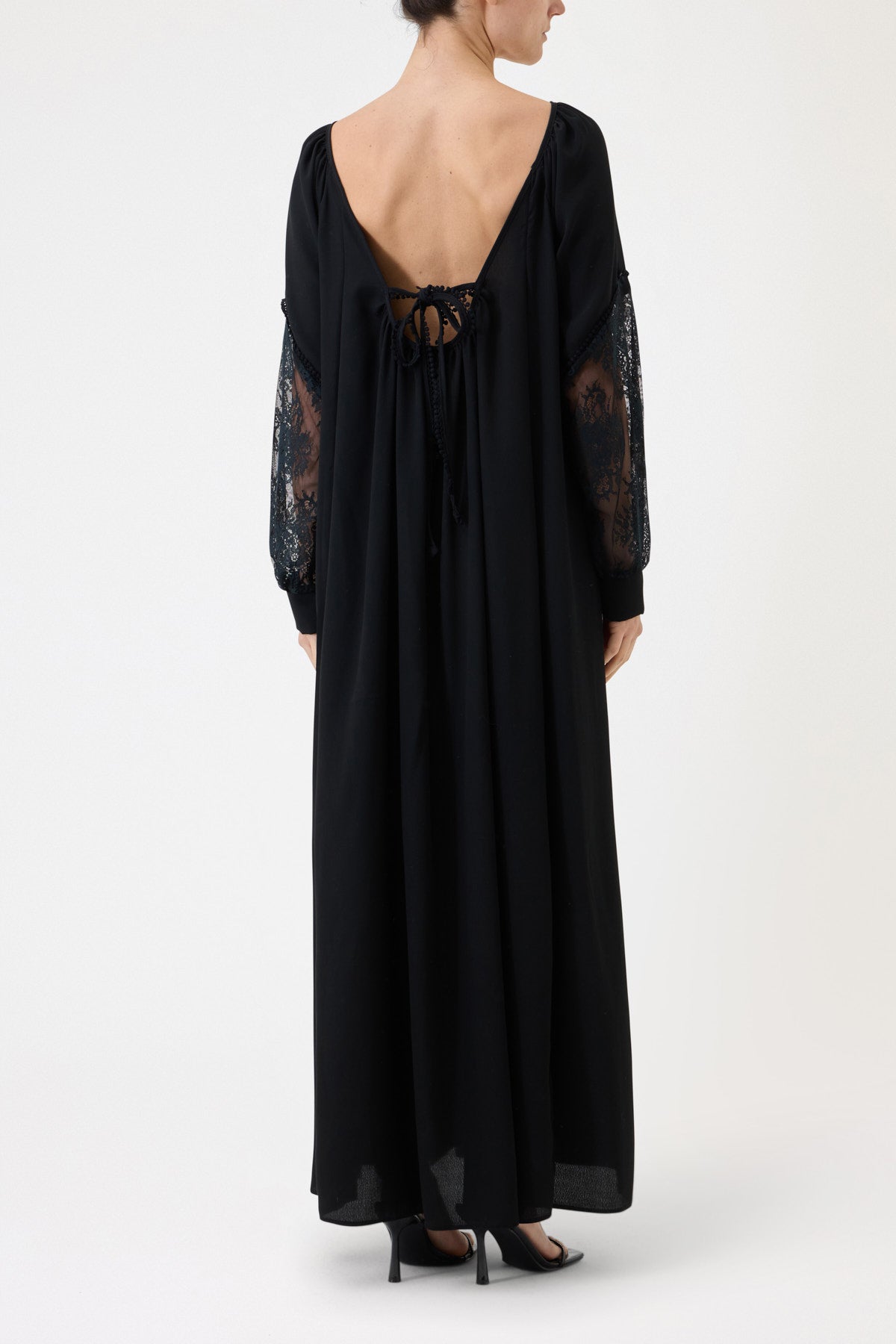 LONG SLEEVE DRESS WITH LACE