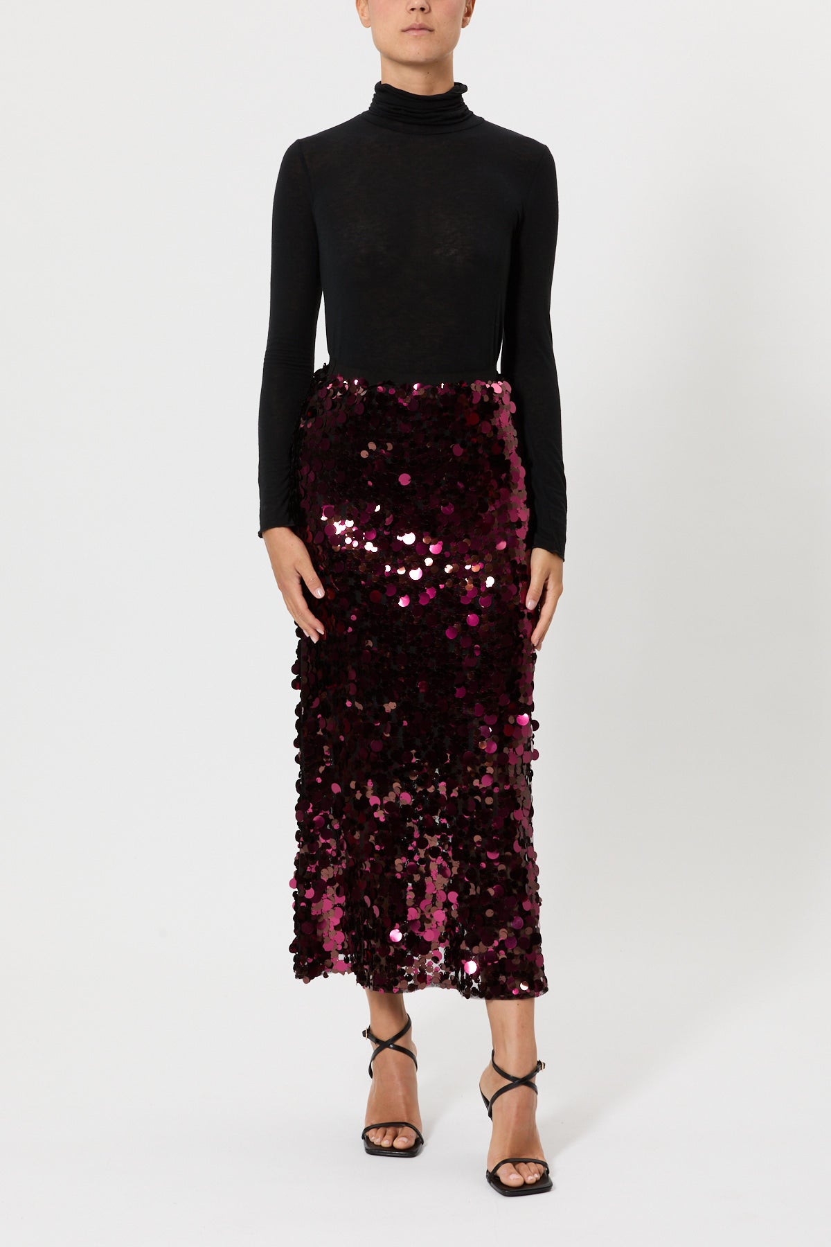 GONNA PAILLETTES LUNGA