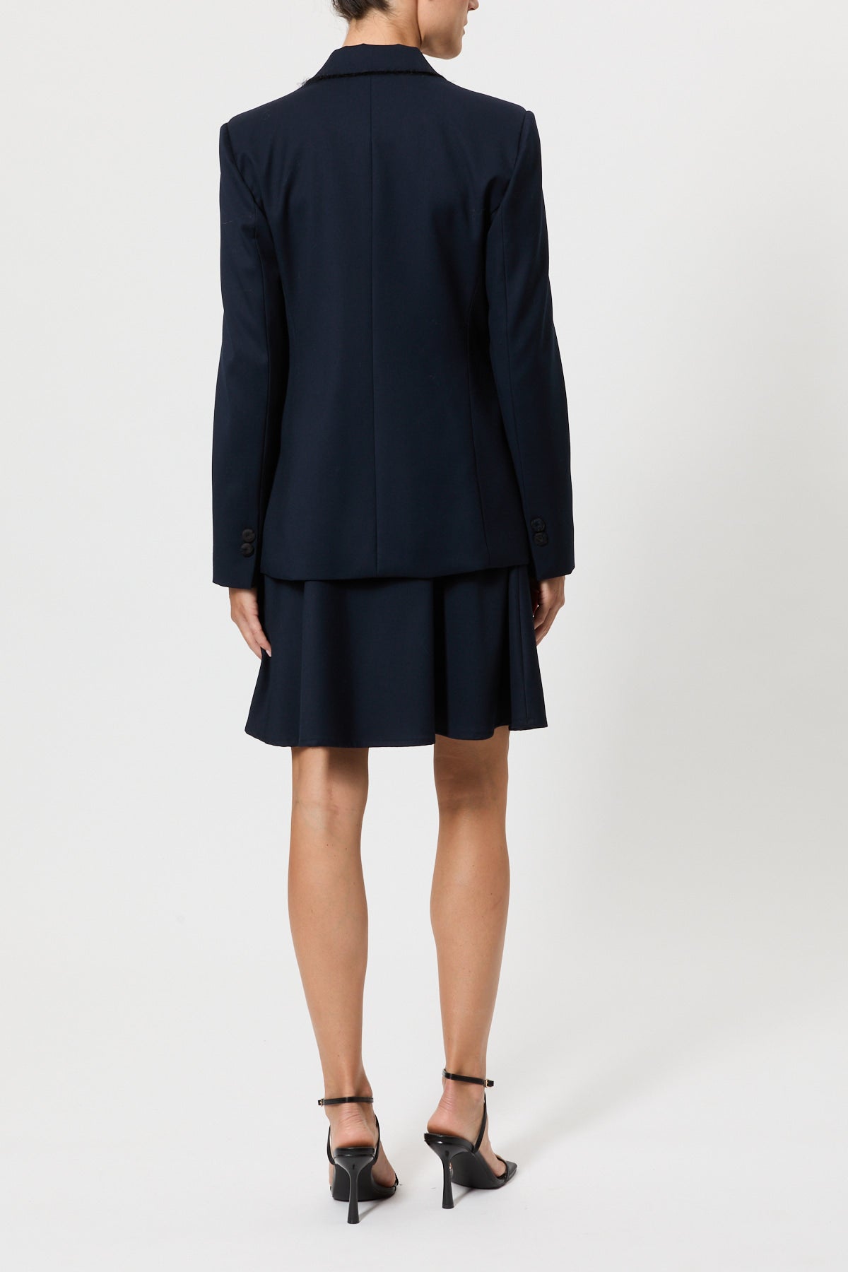 DOUBLE-BREASTED WOOL CLOTH JACKET