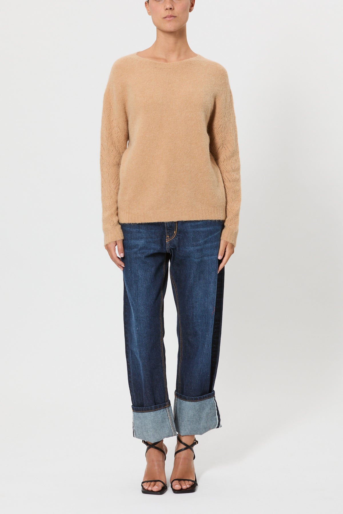 STRETCH ALPACA SWEATER
