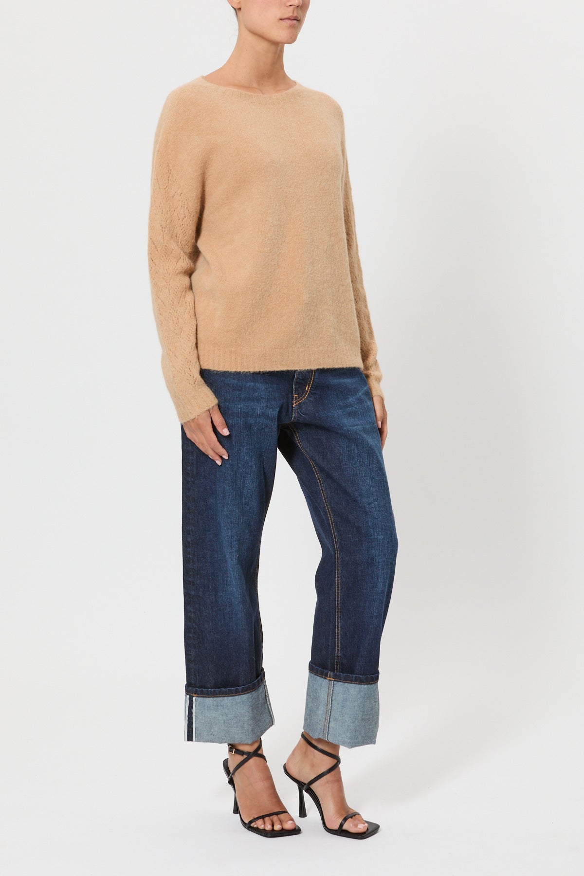 STRETCH ALPACA SWEATER