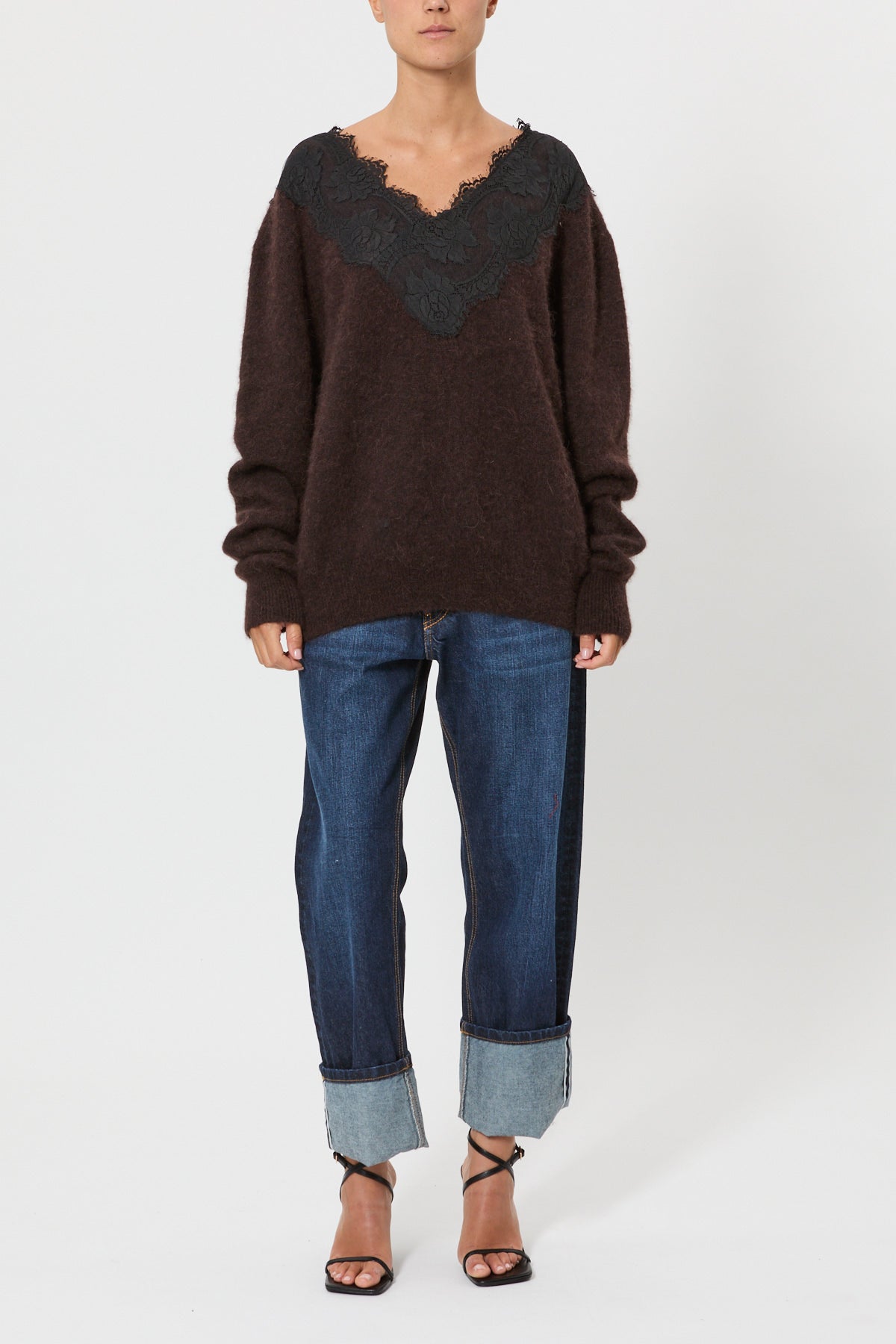 MAGLIA OVERSIZE CON PIZZO