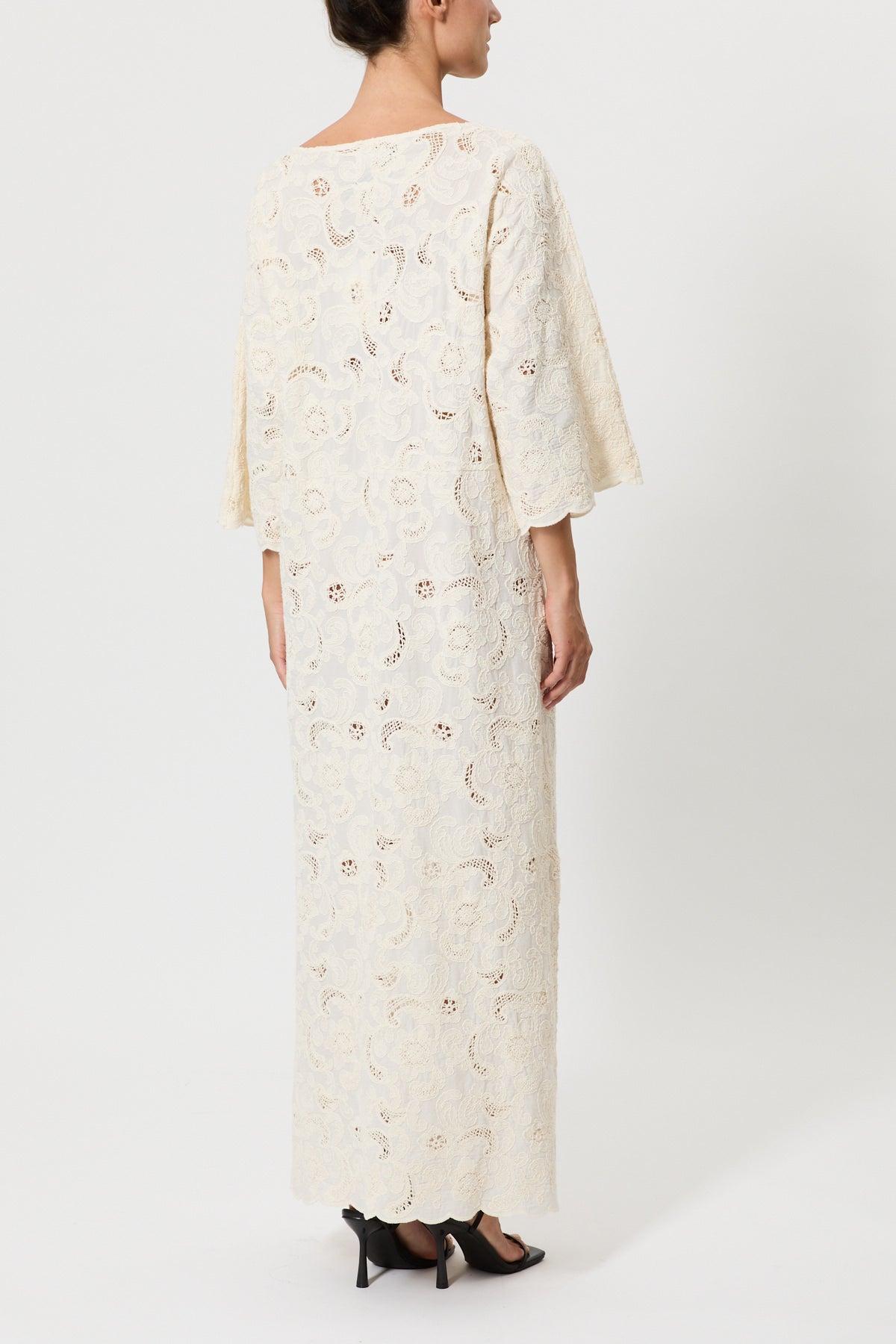 EMBROIDERED MUSLIN DRESS