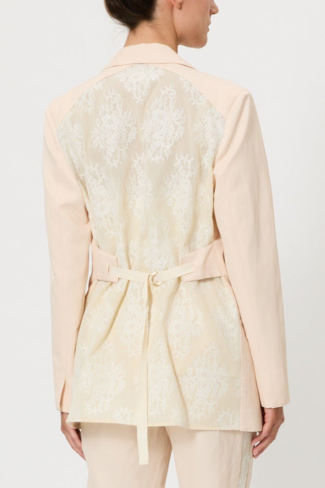 BLAZER CON SCHIENA IN PIZZO
