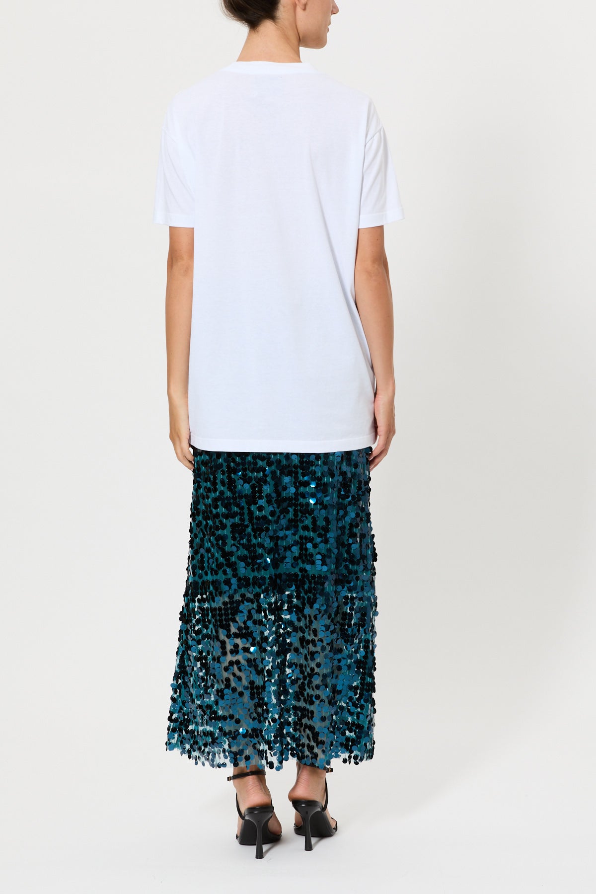 OVER T-SHIRT WITH LACE TRACKS