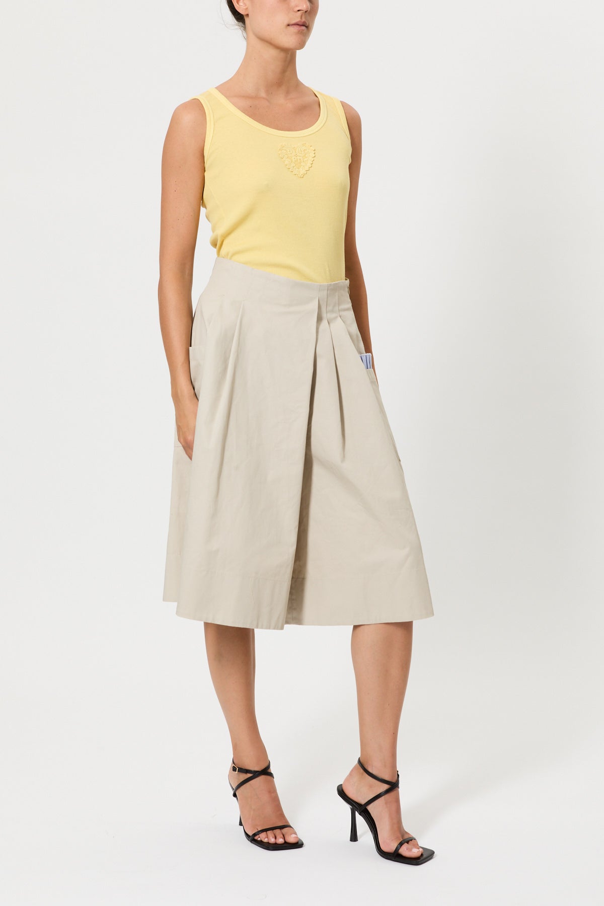 GONNA PANTALONE IN GABARDINA