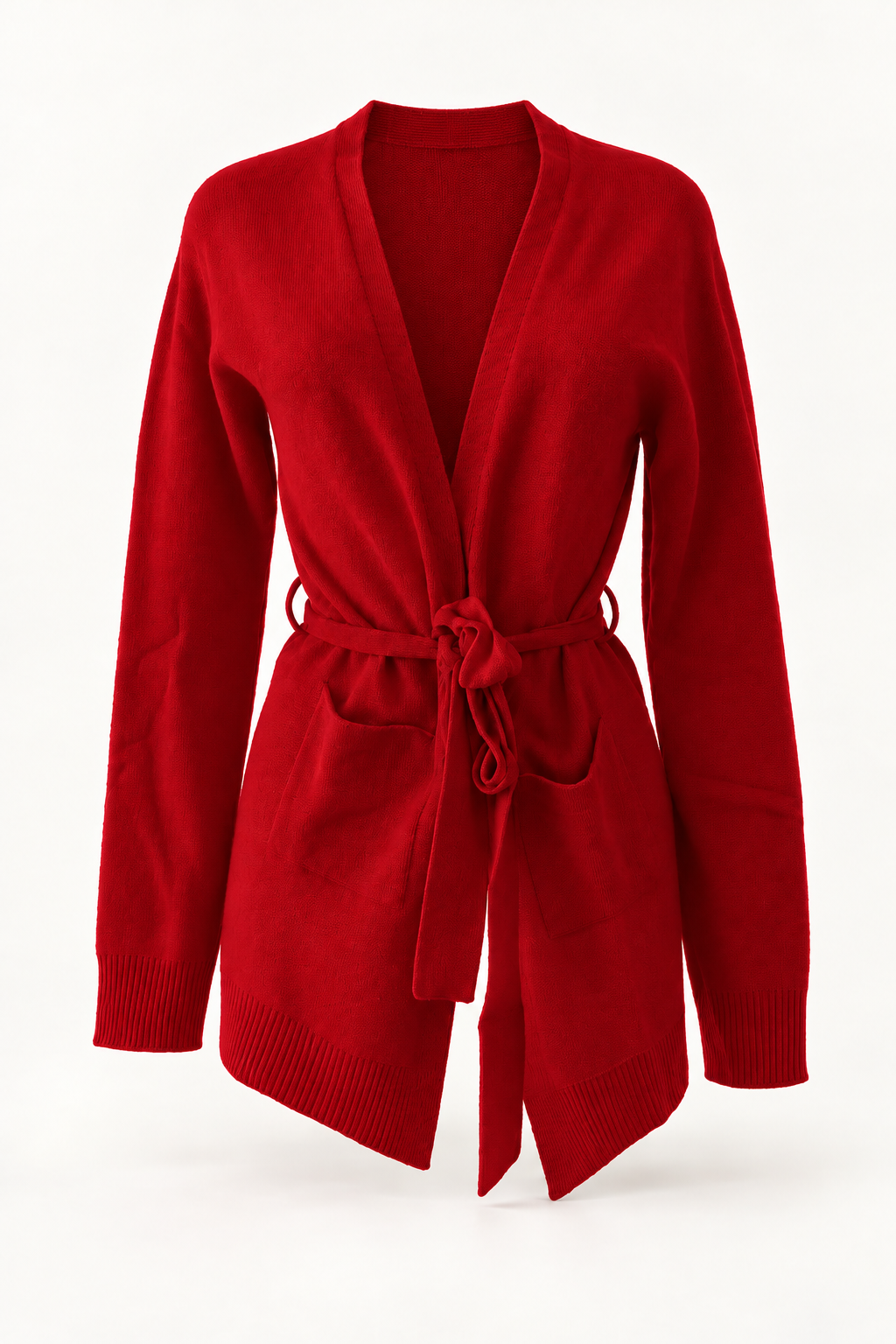 CARDIGAN CASHMERE CON CINTURA