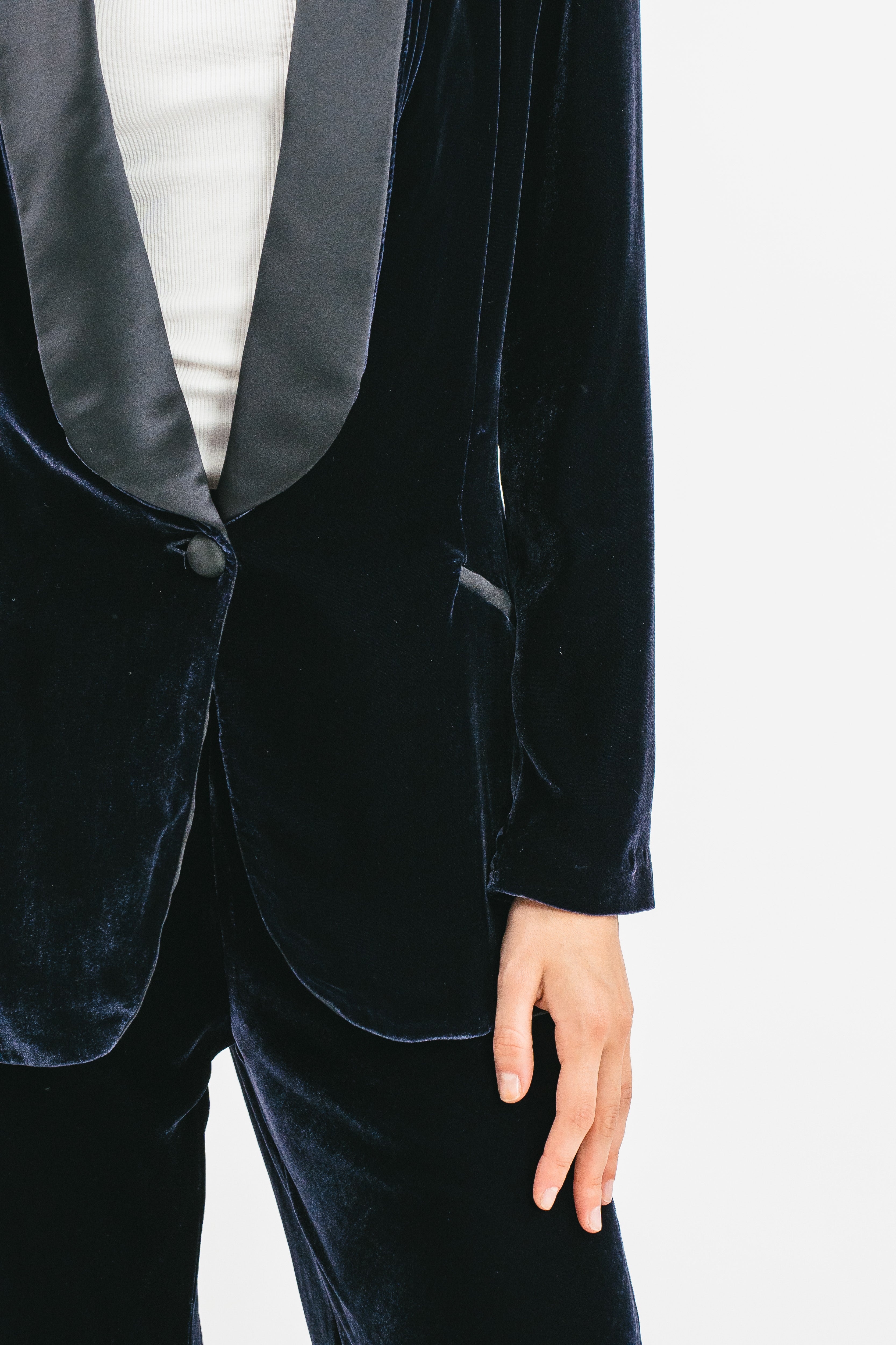 Velvet tuxedo jacket