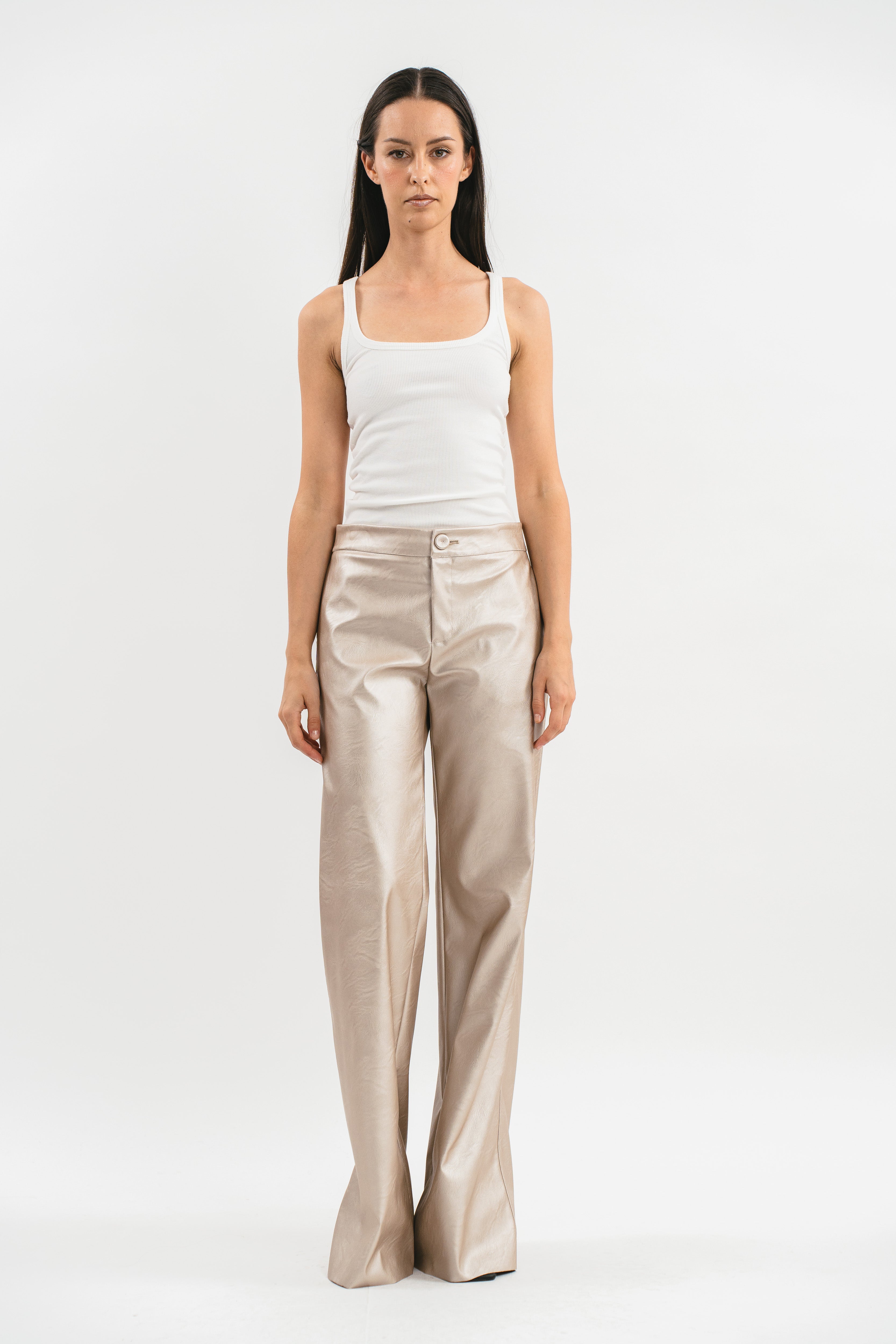 Eco leather trousers