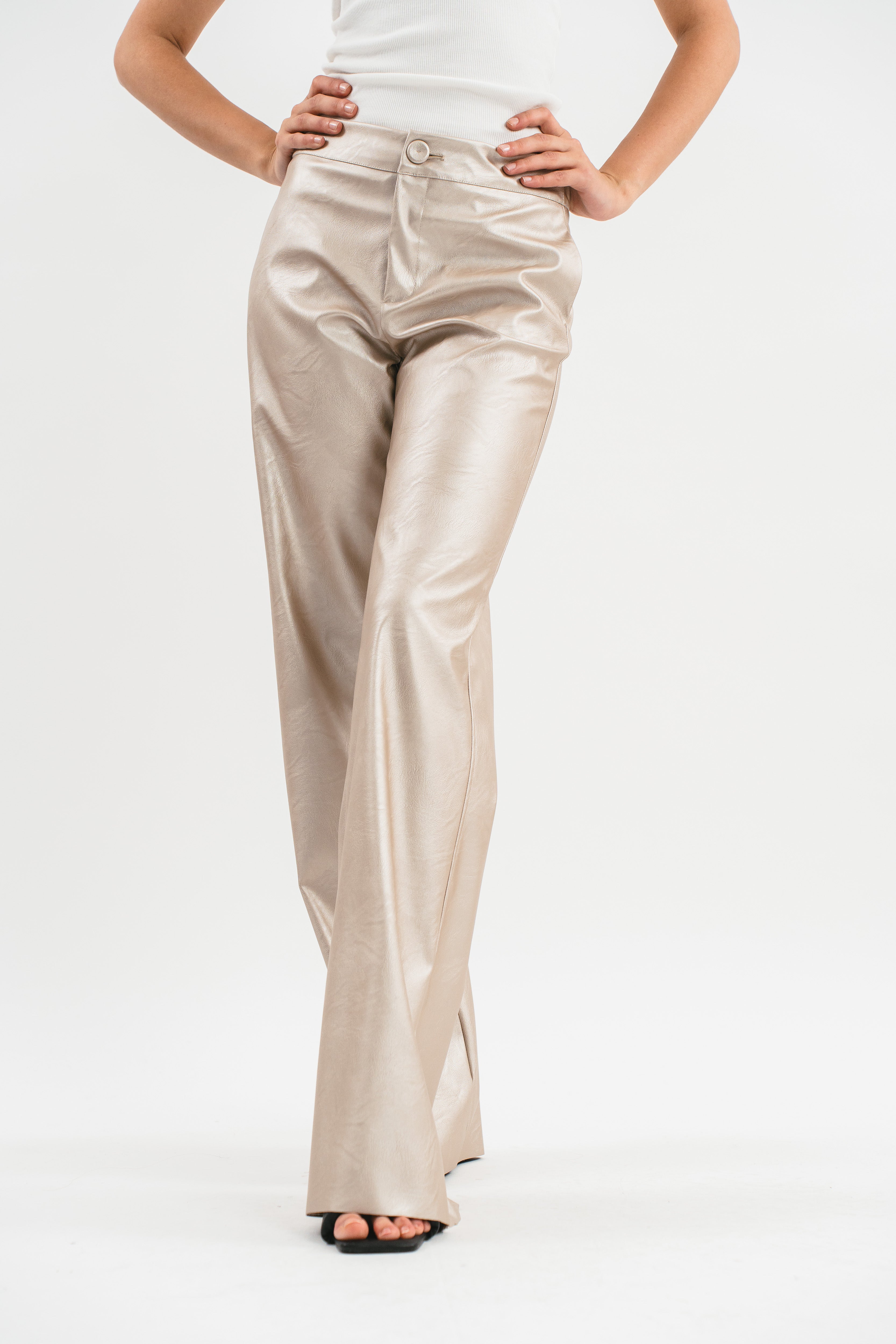 Eco leather trousers