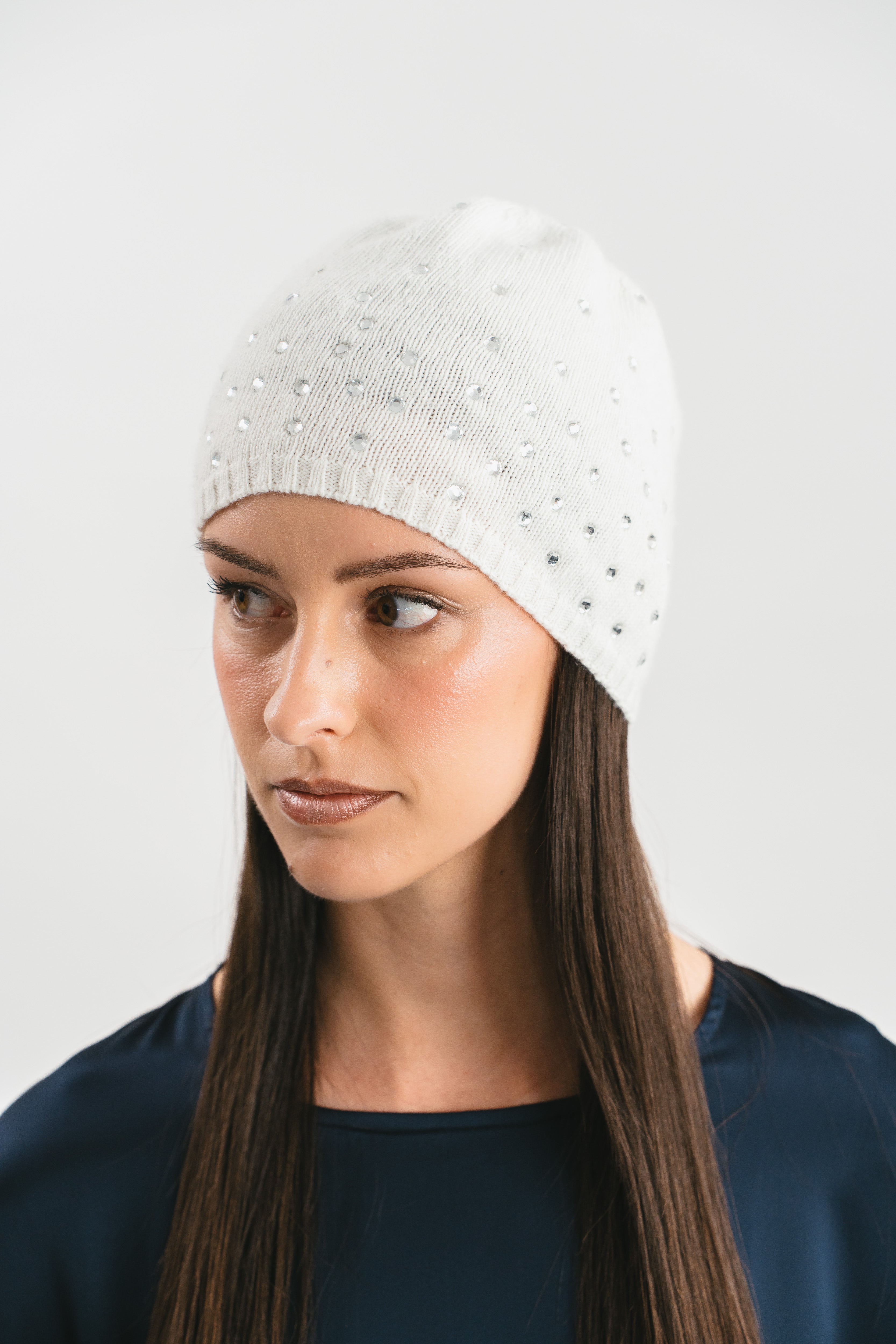 Cappello con strass