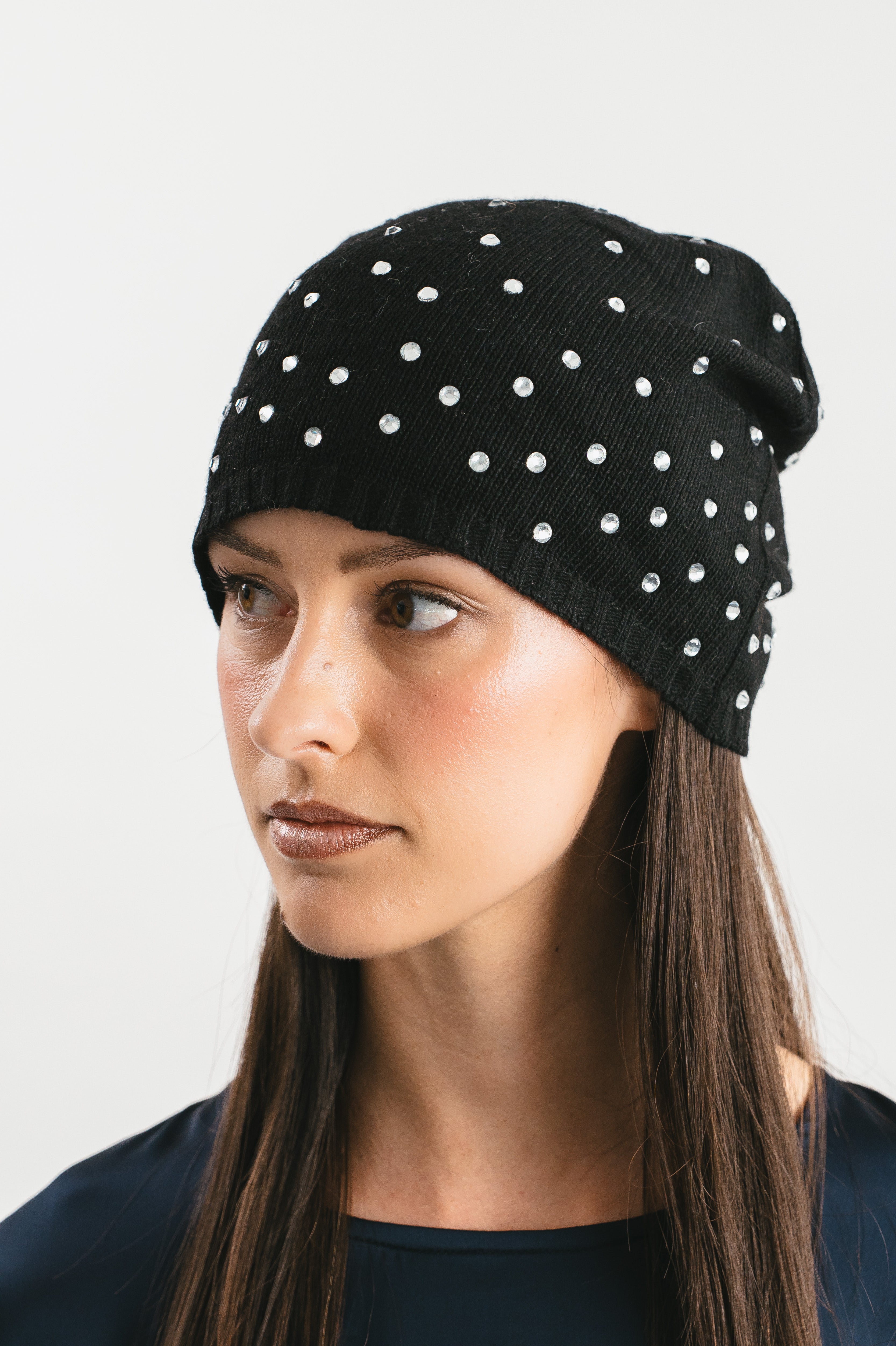 Cappello con strass