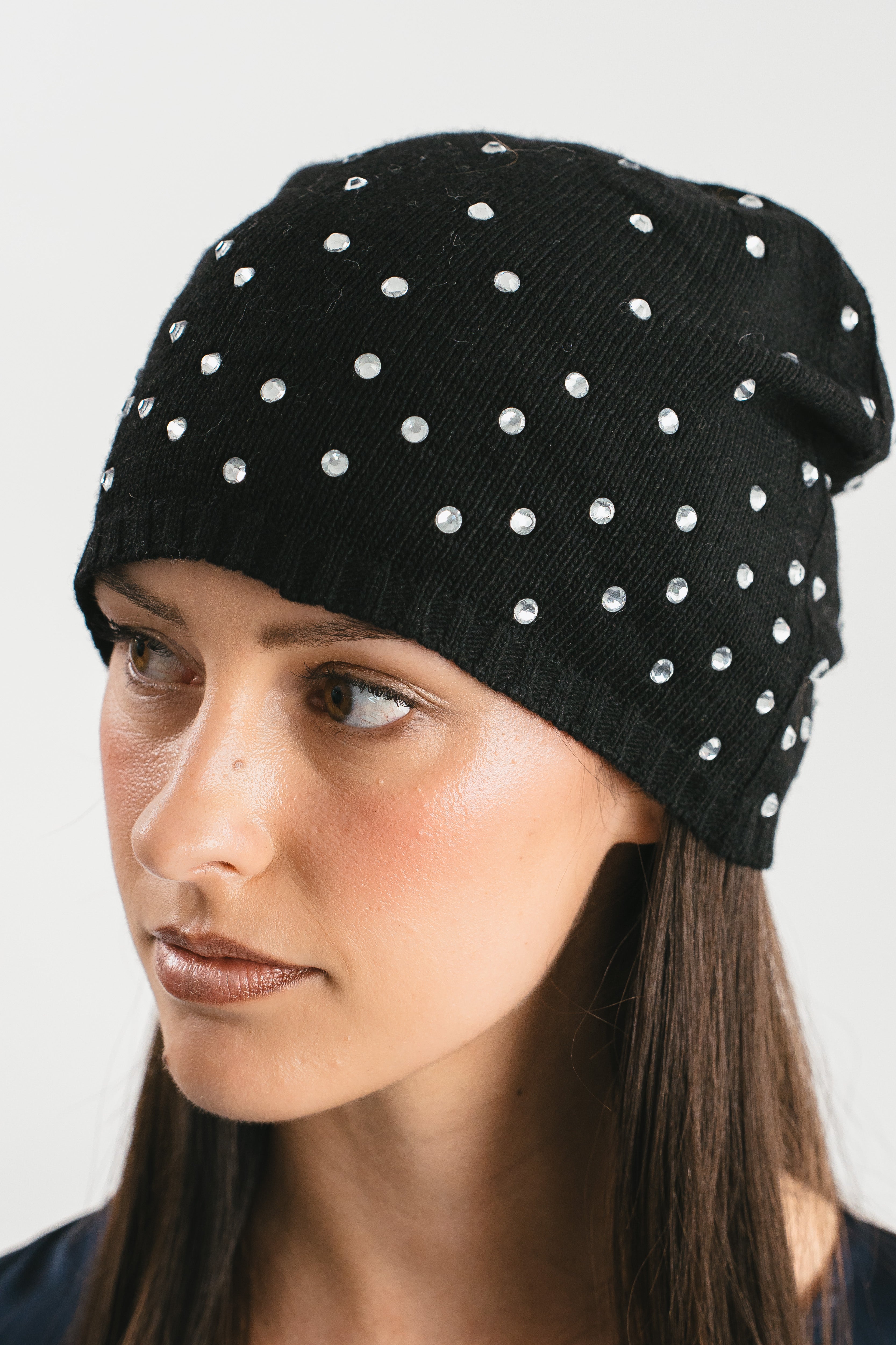 Cappello con strass