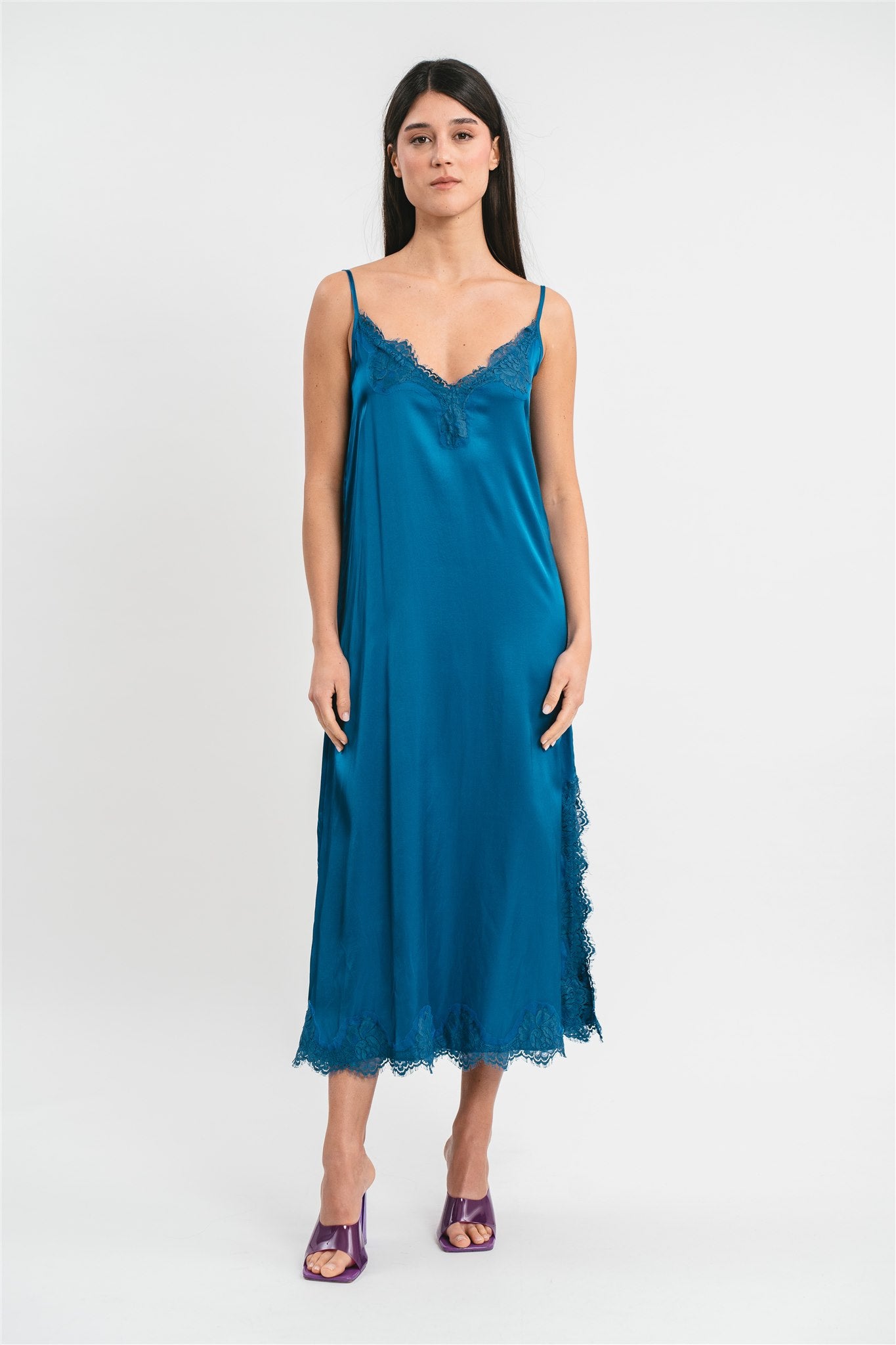 Reformation Kat Silk Slip Cocktail purchases Midi Dress in Serpentine Green Size US2