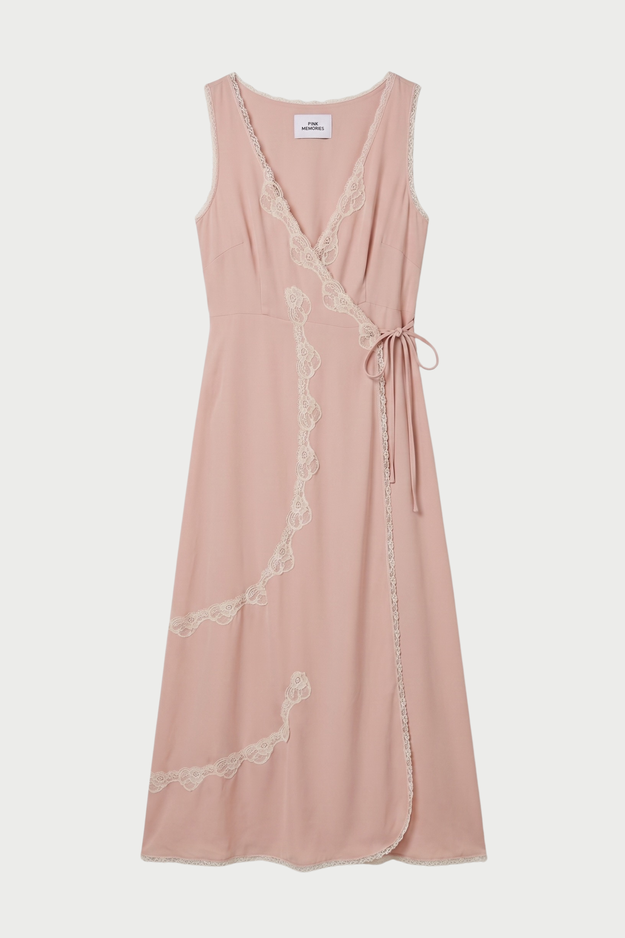 SLIP DRESS LUNGA INCROCIATA
