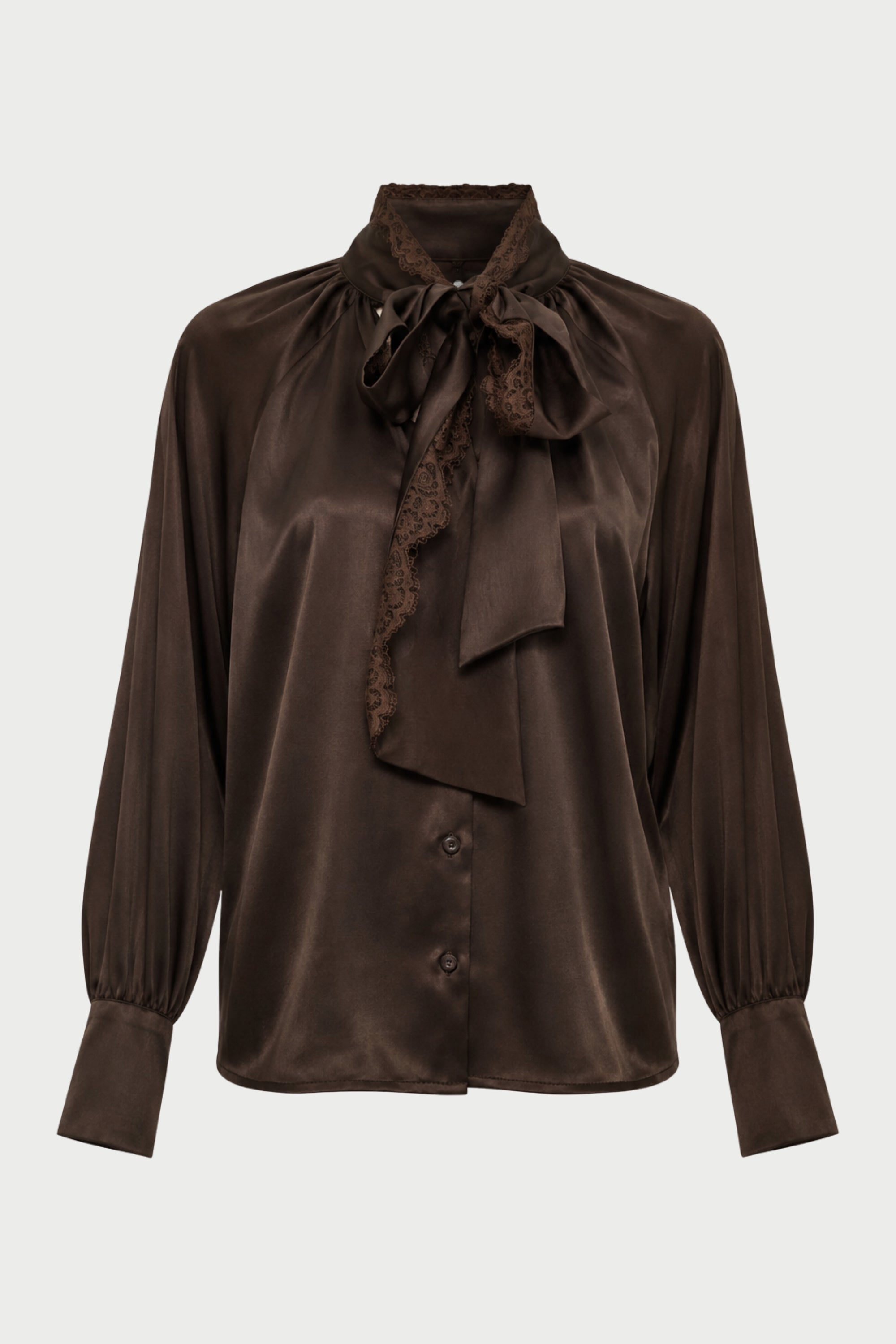 CAMICIA CON PIZZO E FIOCCO